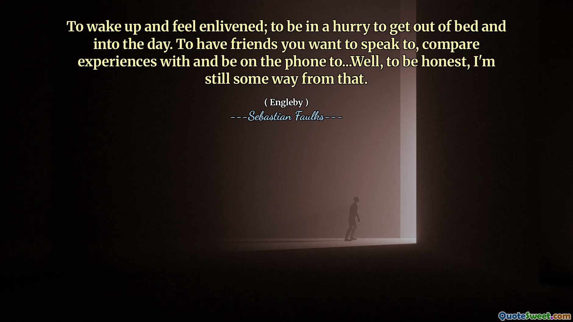 醒来并感到活跃；急于起床到一天。要和您想与之交谈的朋友，将经验与电话进行比较，然后在...嗯，老实说，我仍然有一些办法。