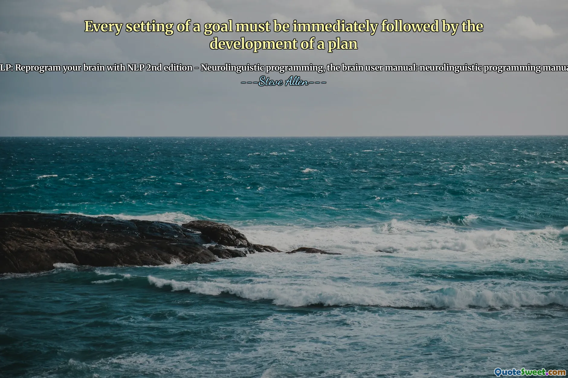 Every setting of a goal must be immediately followed by the development of a plan