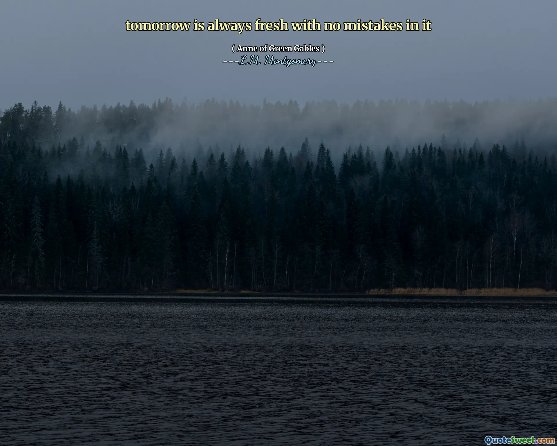 明天总是新鲜的，没有错误