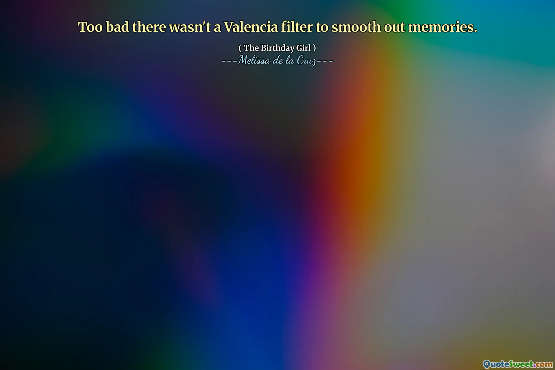 Too bad there wasn't a Valencia filter to smooth out memories.