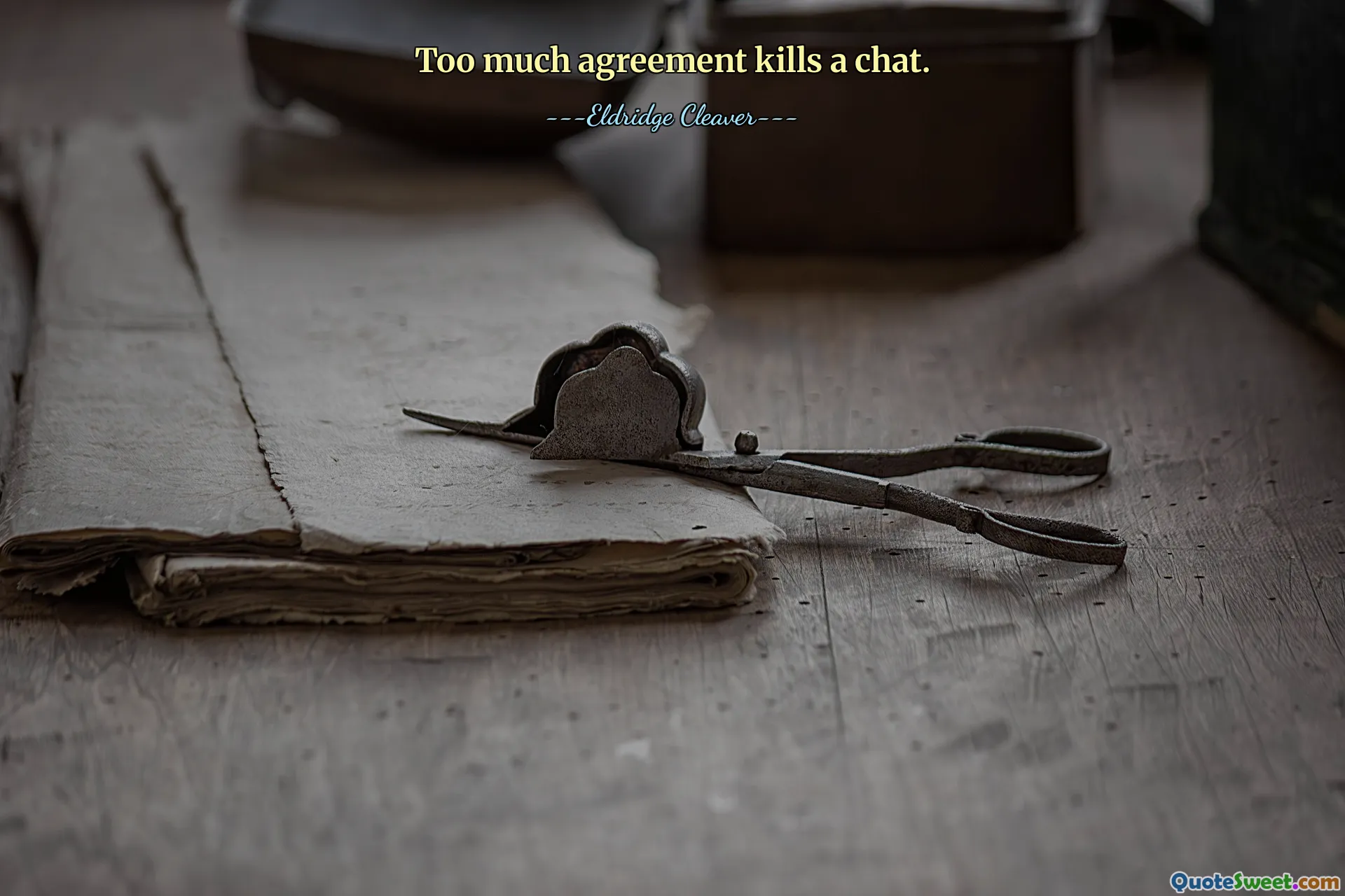 Too much agreement kills a chat.