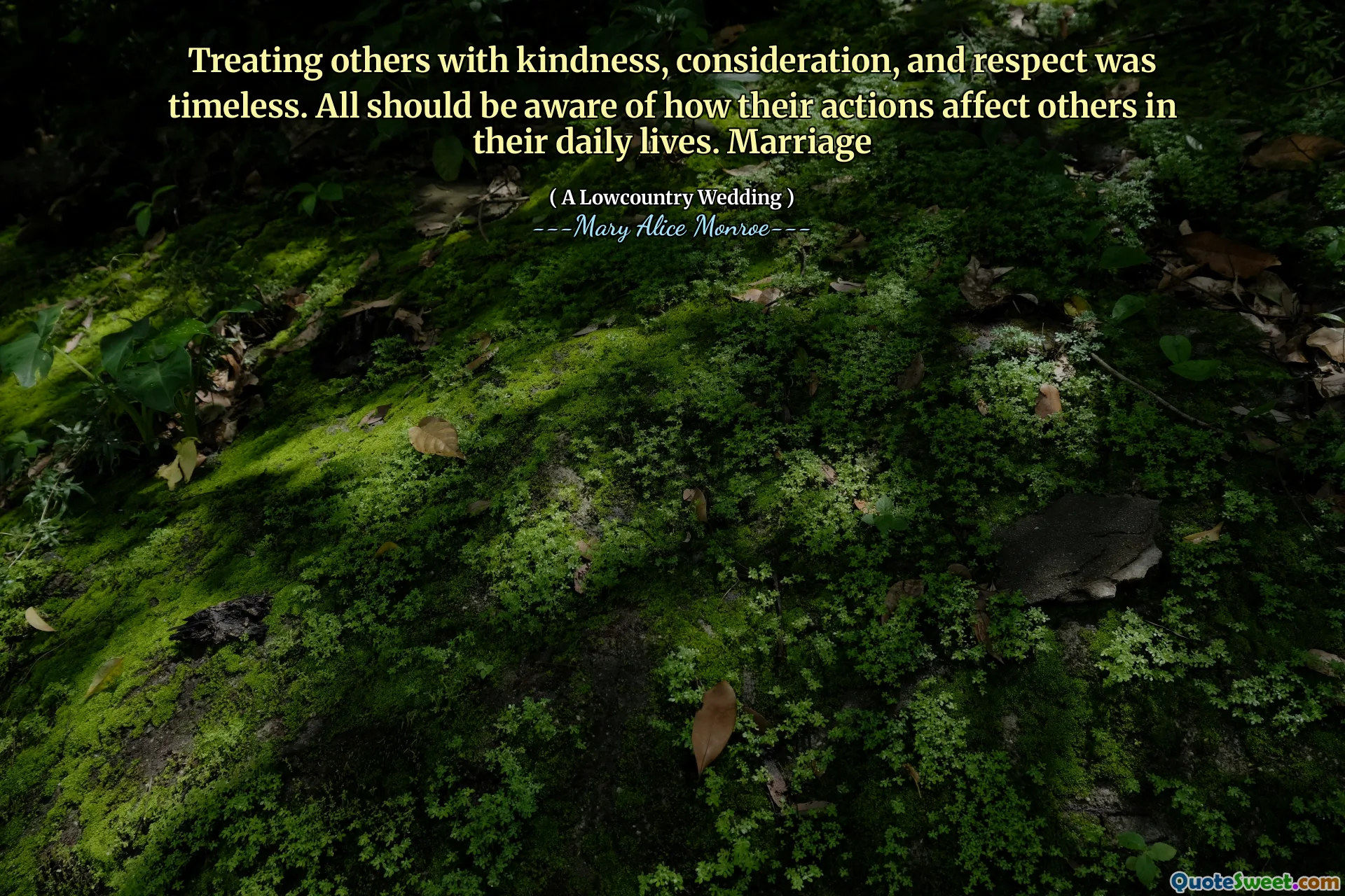 Tratar outros com bondade, consideração e respeito era atemporal. Todos devem estar cientes de como suas ações afetam os outros em suas vidas diárias. Casado