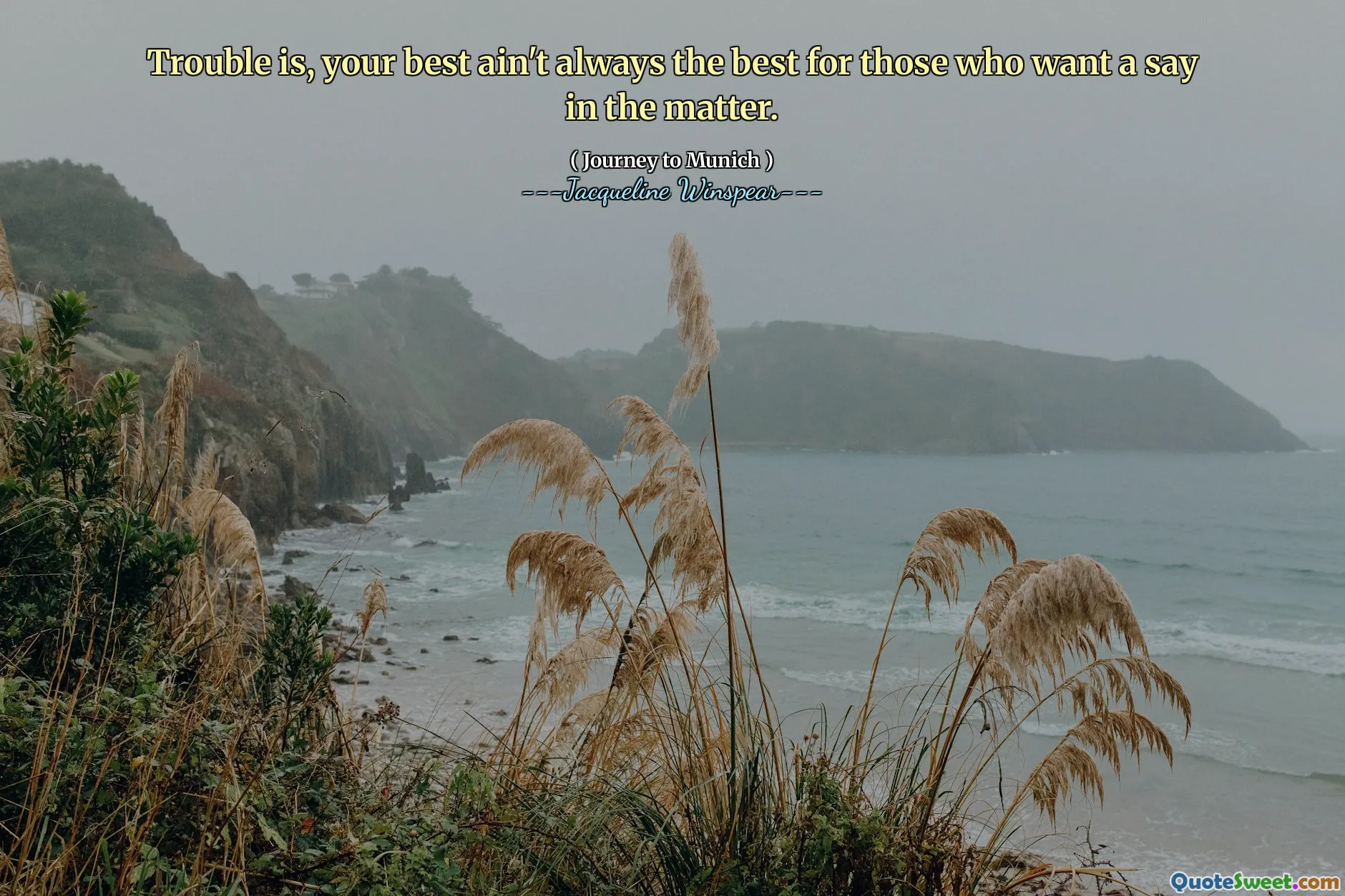 Il problema è che il tuo migliore non è sempre il migliore per coloro che vogliono dire in merito.