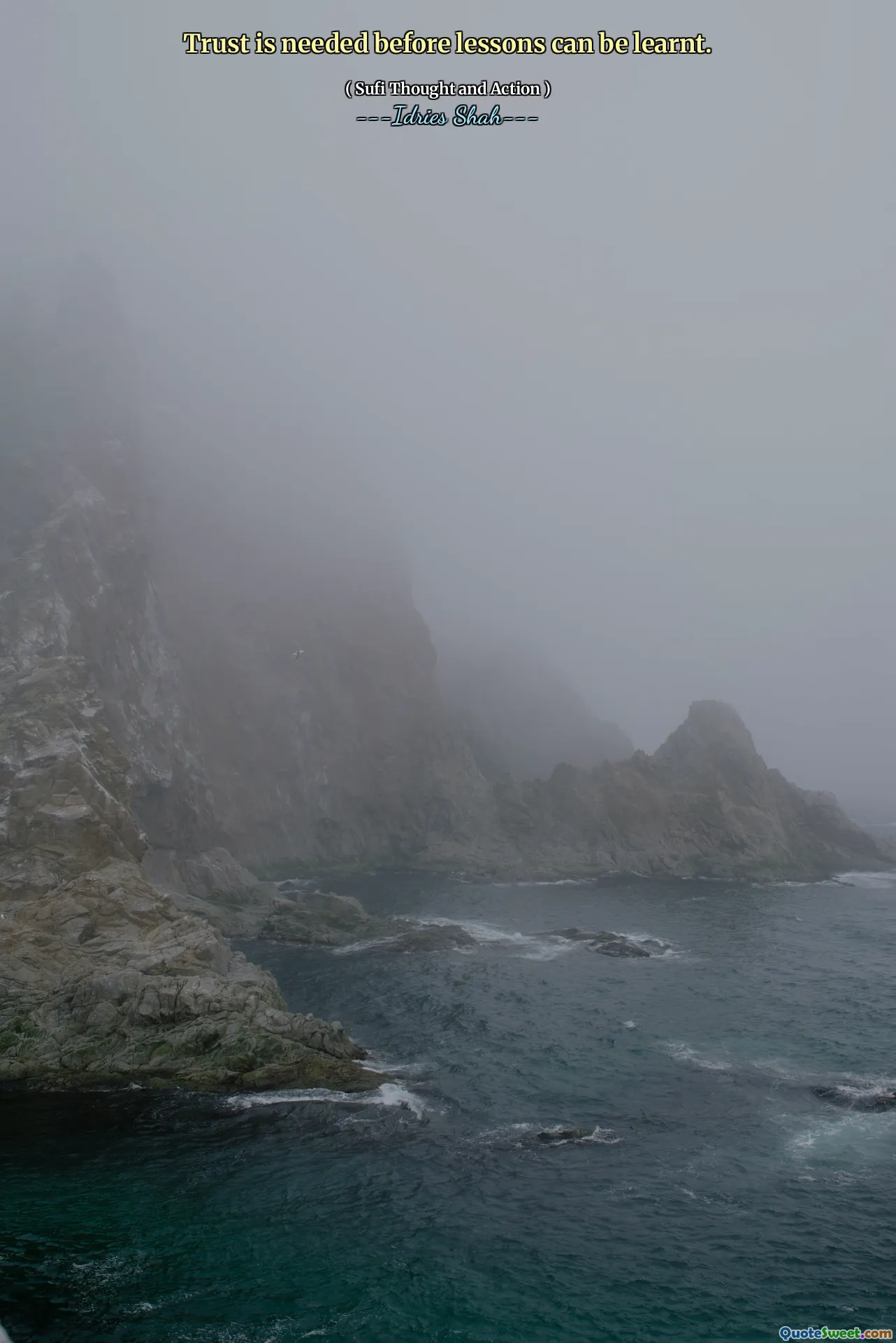 Trust is needed before lessons can be learnt.