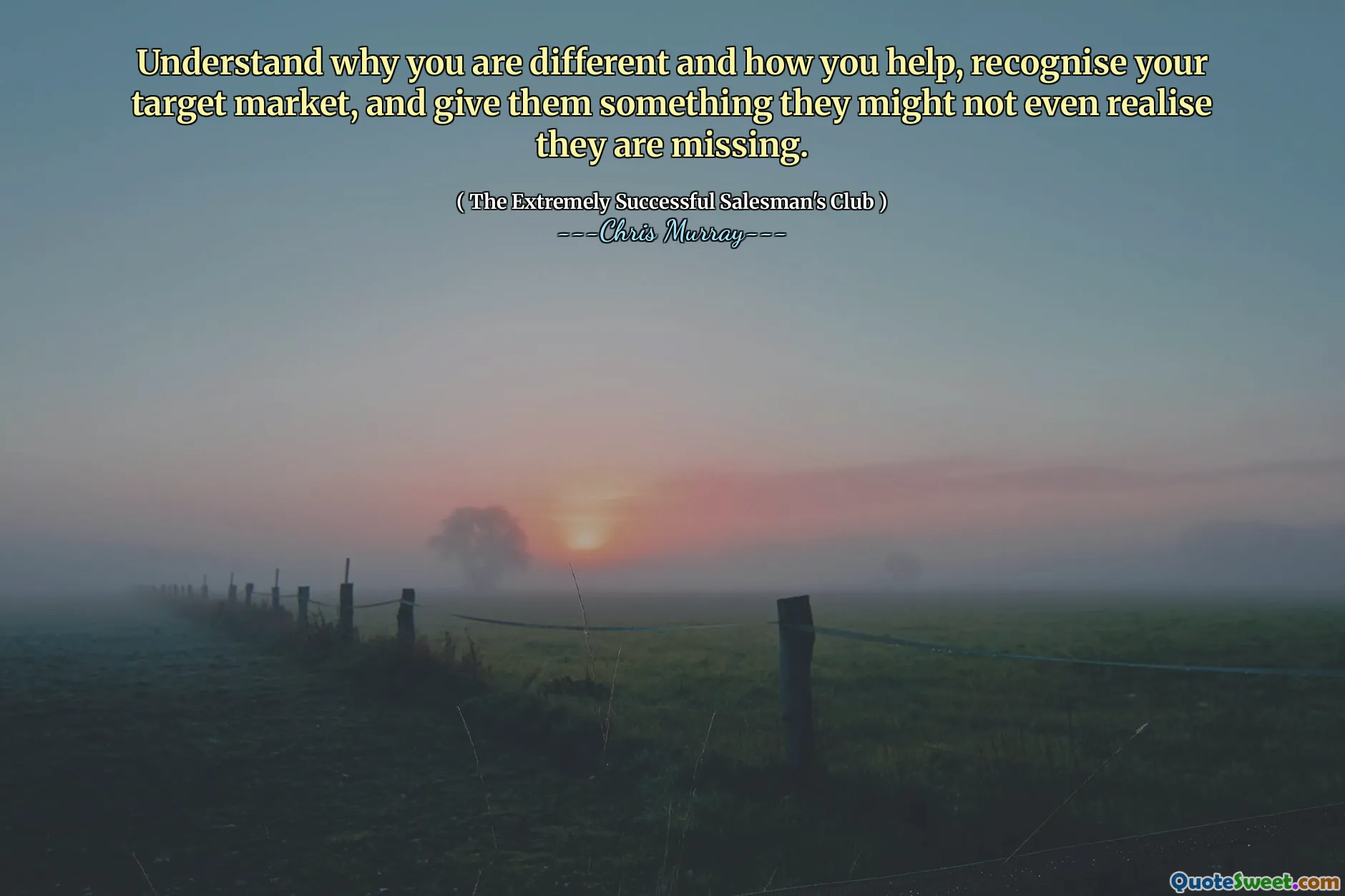 Comprendi perché sei diverso e come aiuti, riconoscere il tuo mercato di riferimento e dare loro qualcosa che potrebbero non rendersi nemmeno conto che mancano.
