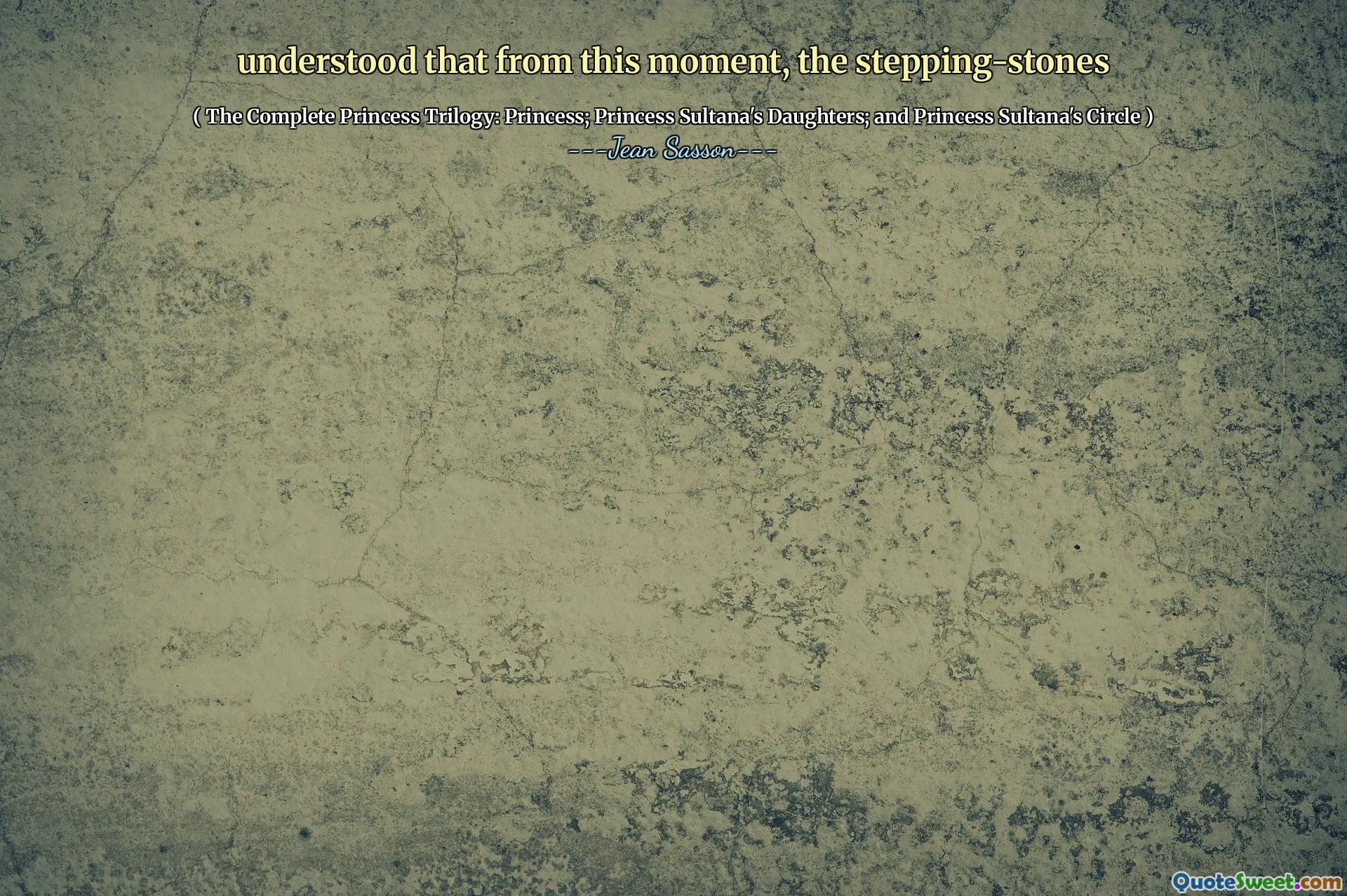 فهمت أنه من هذه اللحظة، الحجارة