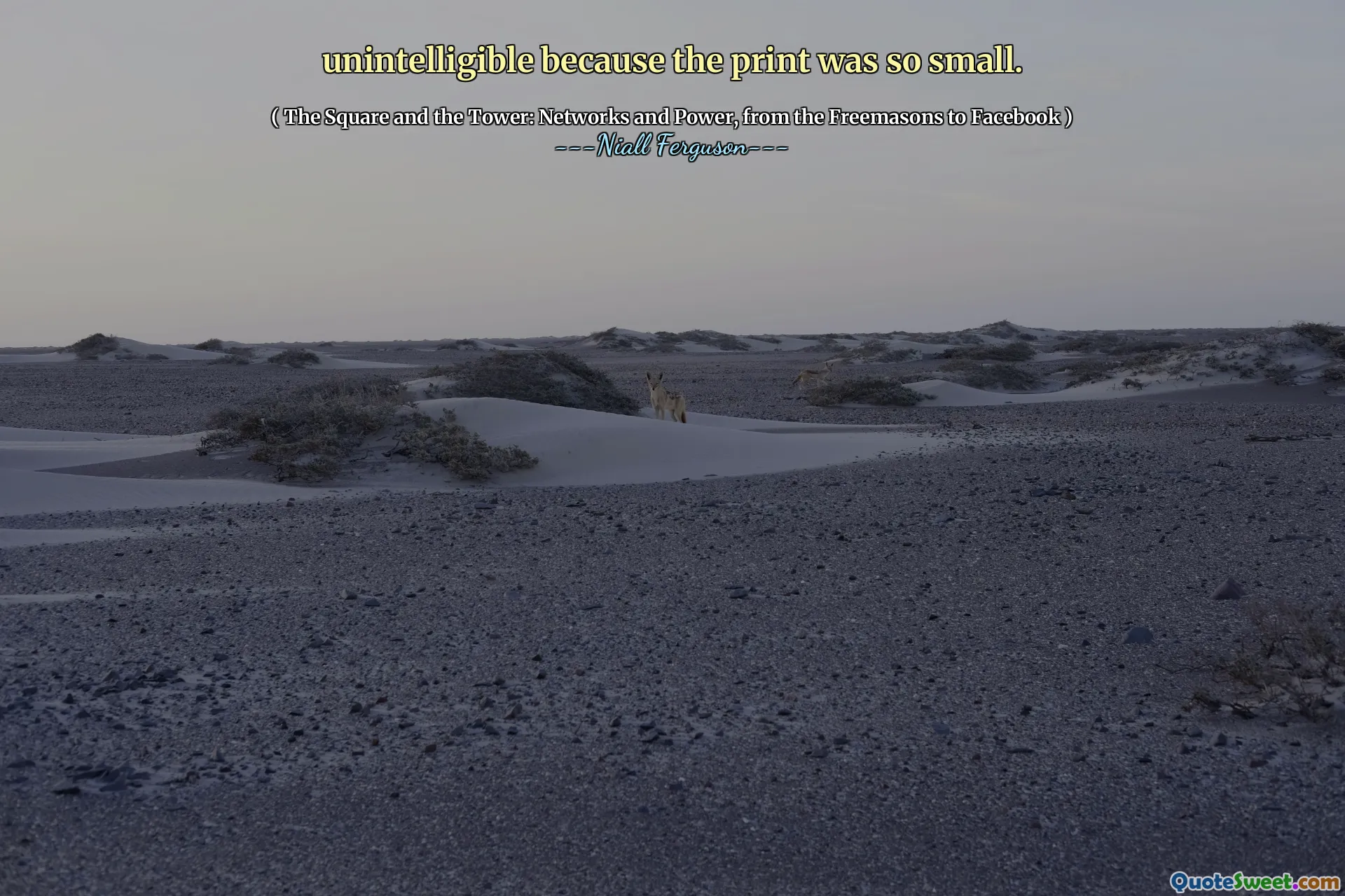 unintelligible because the print was so small.