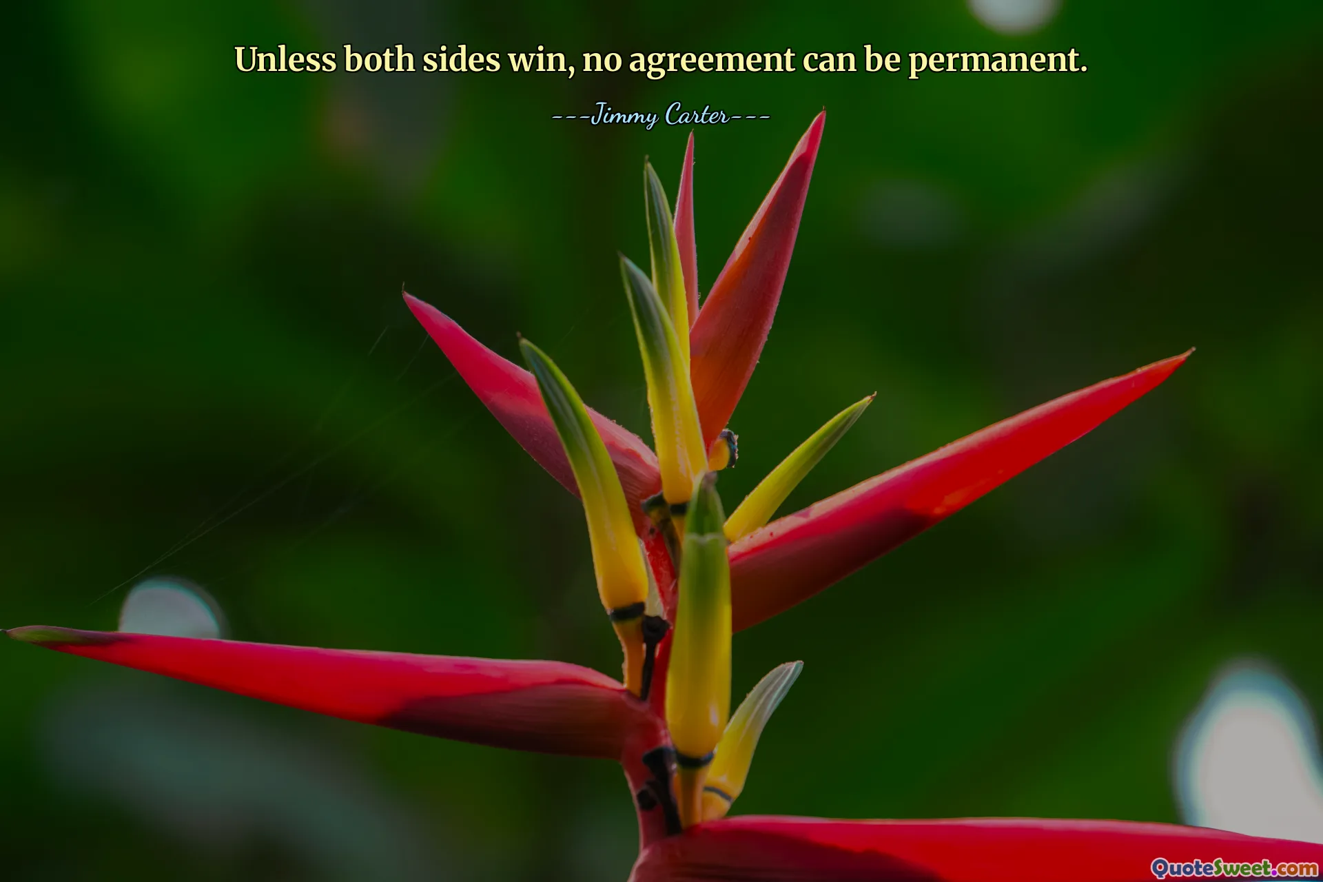Unless both sides win, no agreement can be permanent.