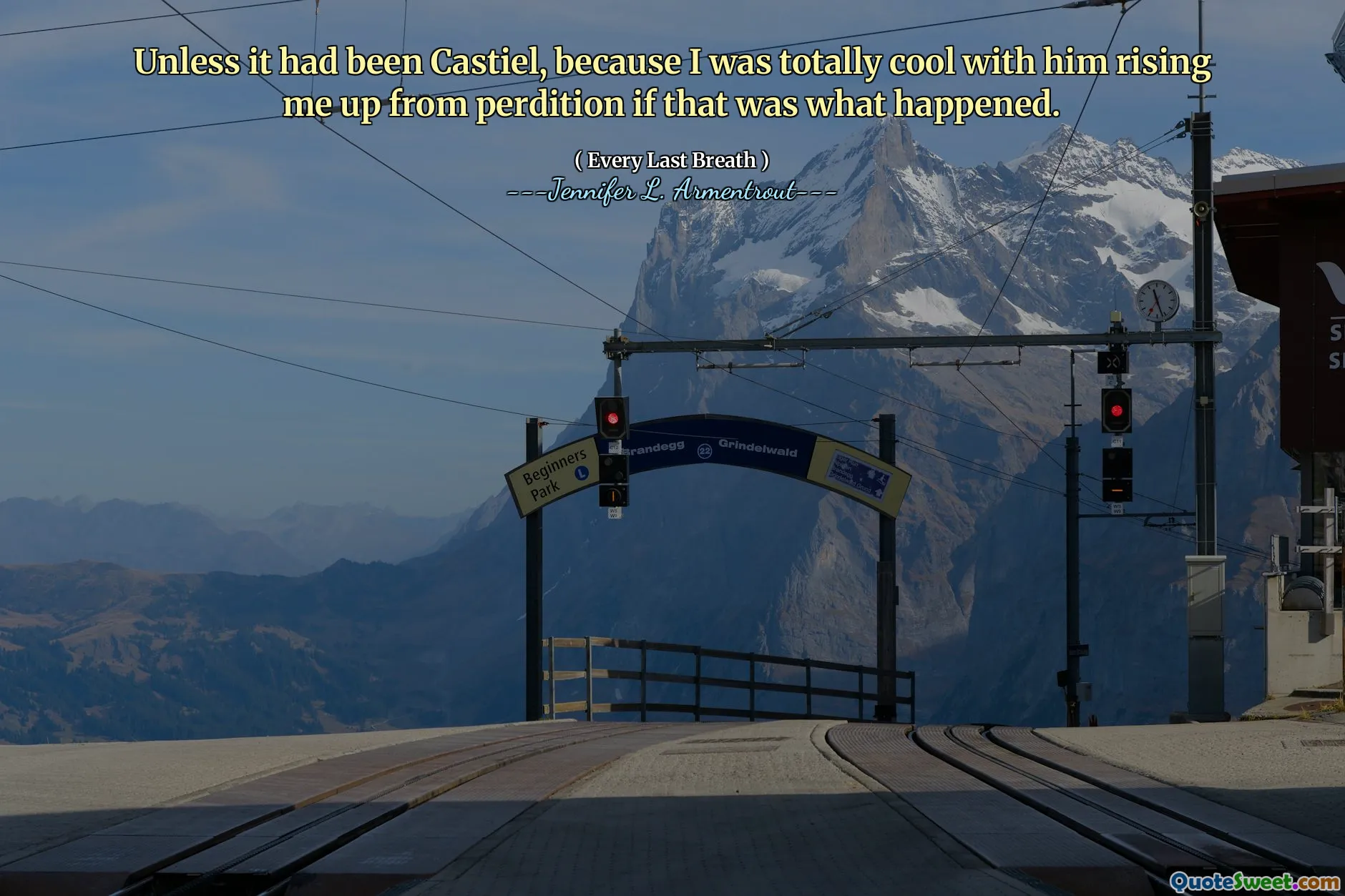 Unless it had been Castiel, because I was totally cool with him rising me up from perdition if that was what happened.