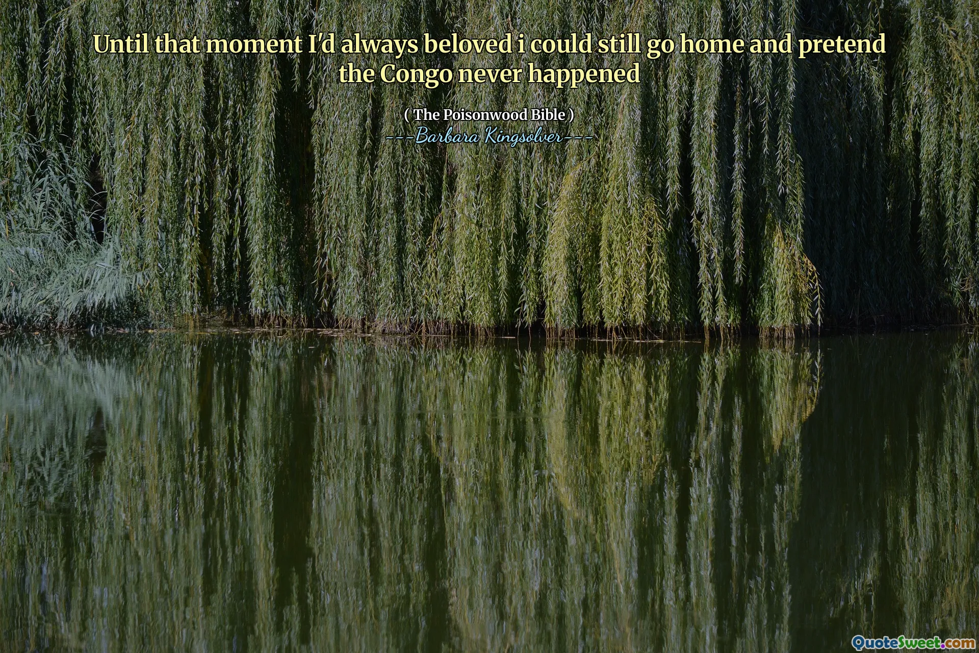 Inntil det øyeblikket jeg alltid hadde elsket, kunne jeg fortsatt reise hjem og late som Kongo aldri skjedde