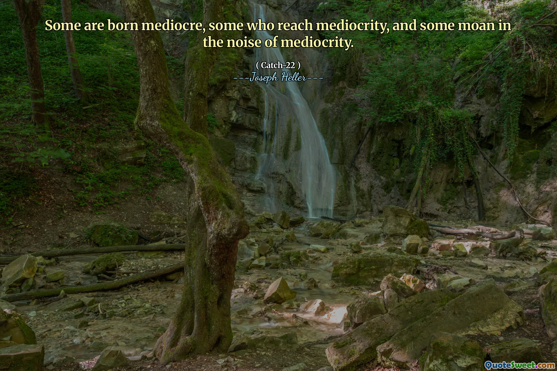 ზოგი იბადება საშუალო დონის, ზოგი, ვინც მიაღწევს მედიკოსობას, ზოგიც შუამდგომლობის ხმაურით.