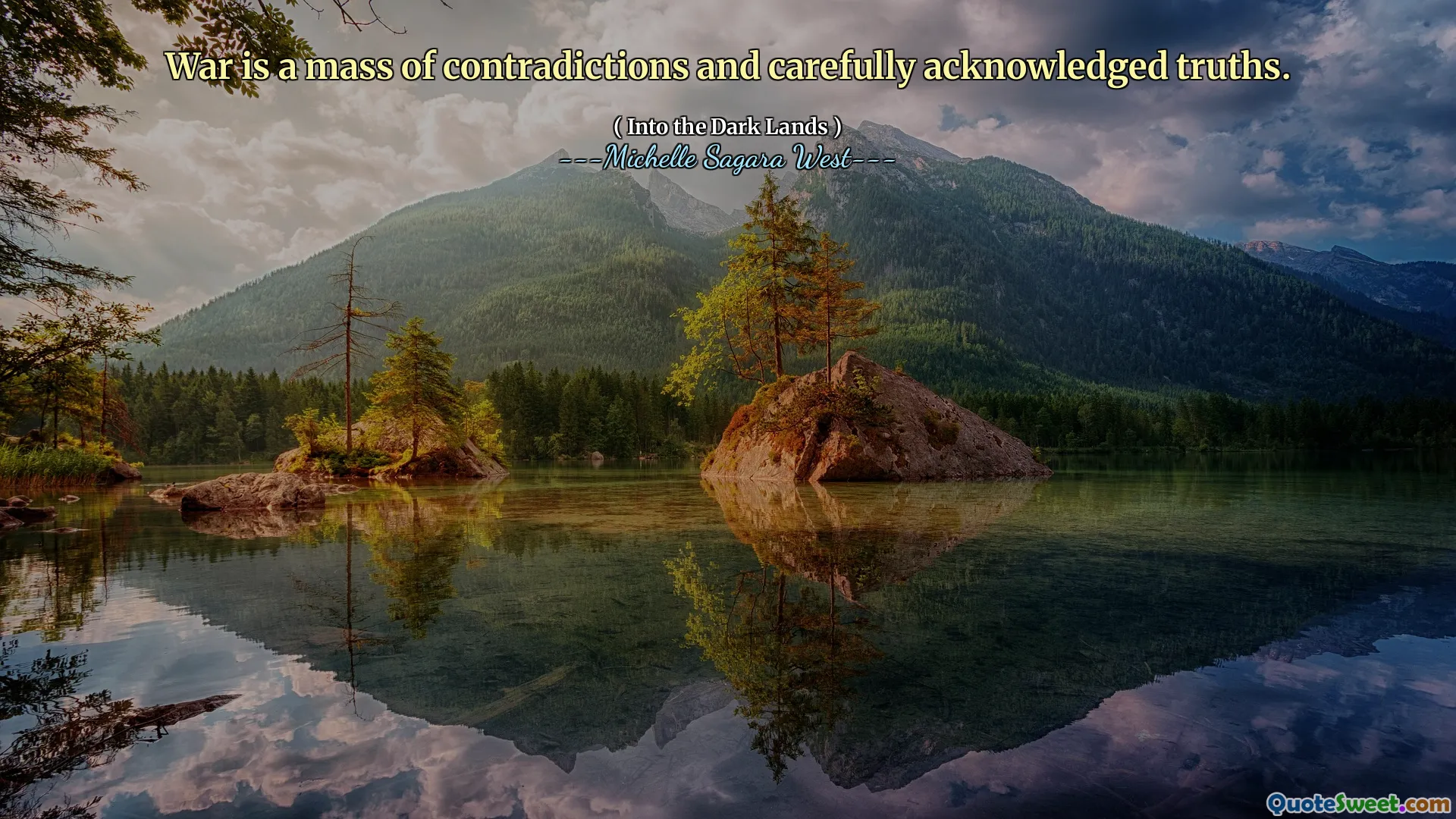 War is a mass of contradictions and carefully acknowledged truths.