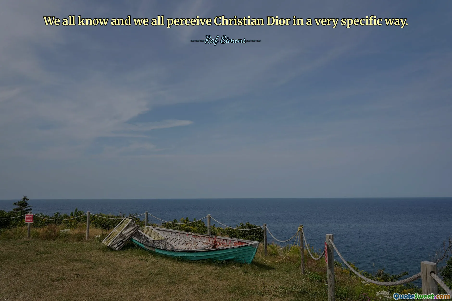 Vi vet alla och vi uppfattar alla Christian Dior på ett mycket specifikt sätt.