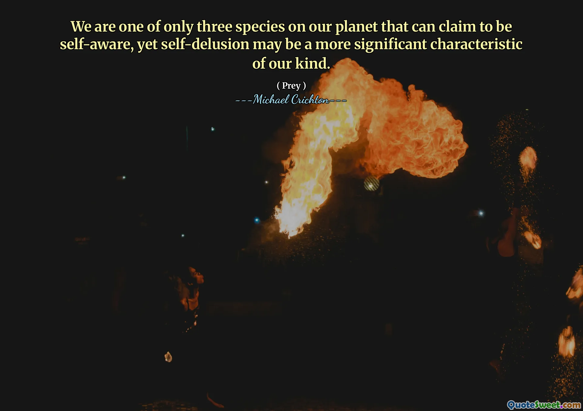 Jesteśmy jednym z trzech gatunków na naszej planecie, które mogą twierdzić, że jest samoświadomością, ale samozwańczy może być bardziej znaczącą cechą naszego rodzaju.