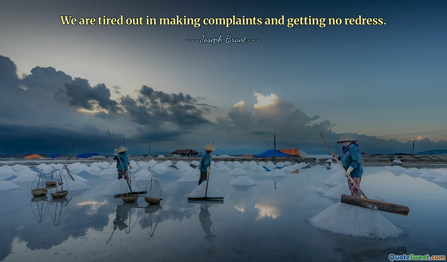 Vi er lei av å komme med klager og ikke få noen oppreisning.