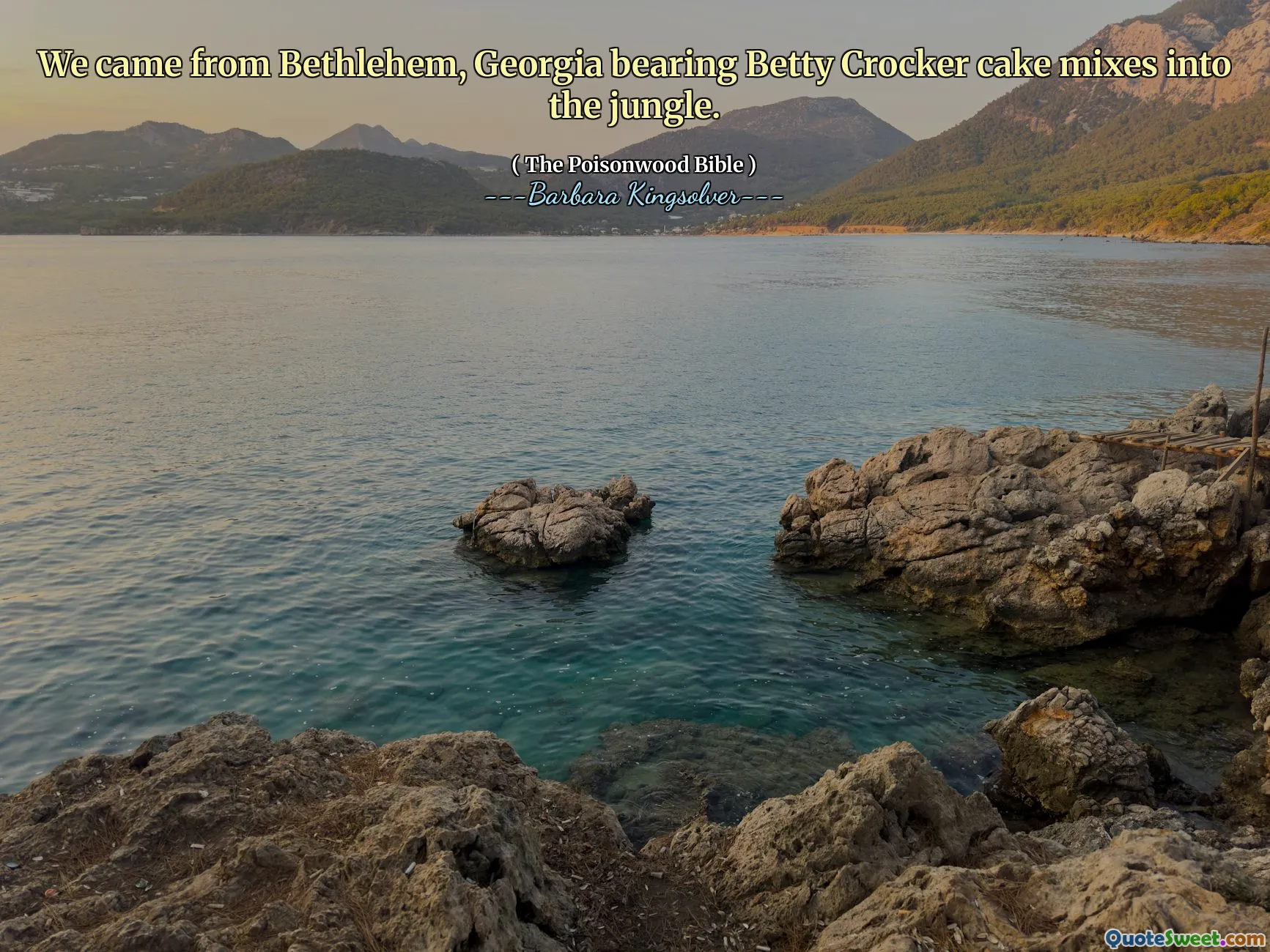We kwamen uit Bethlehem, Georgia met Betty Crocker -cake mengt in de jungle.