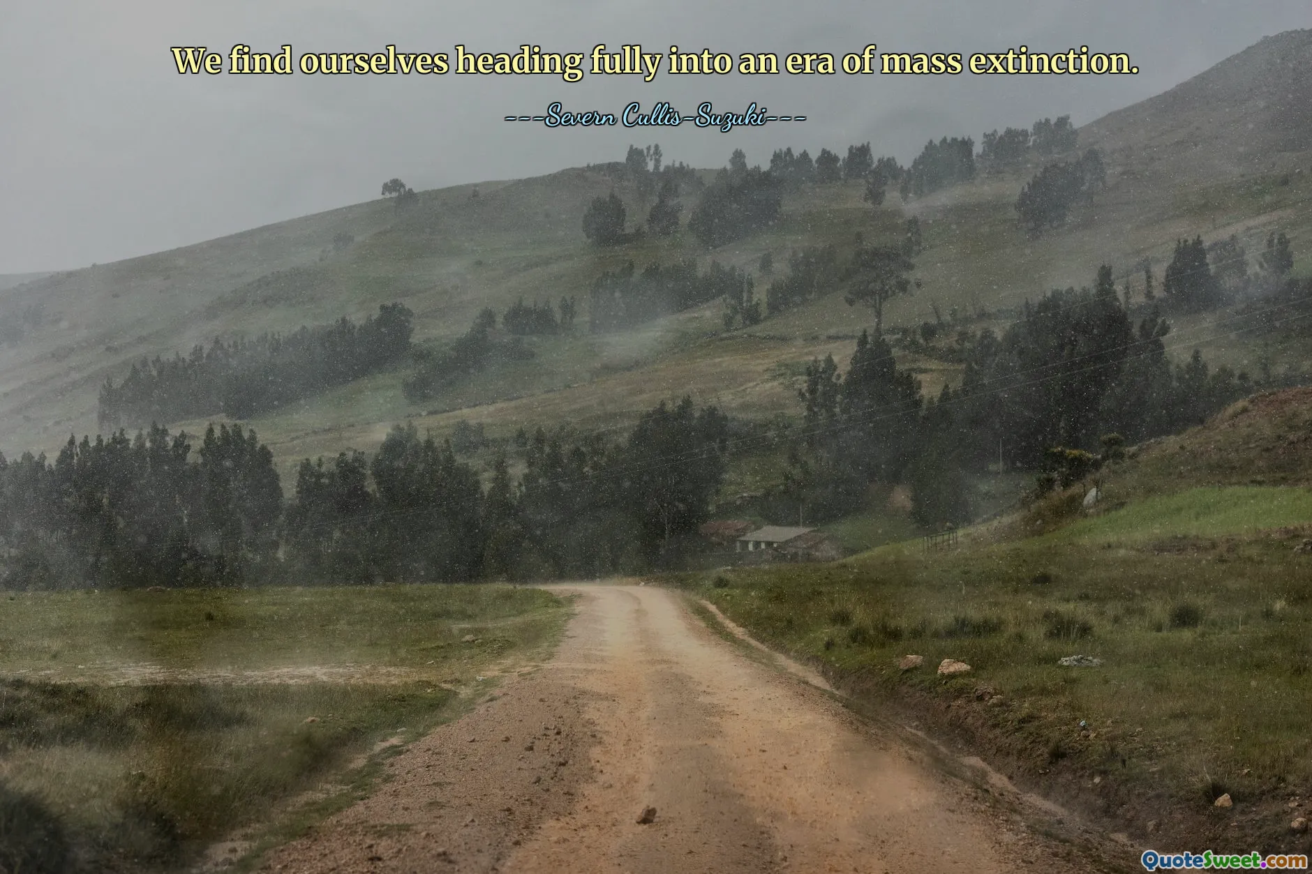 We find ourselves heading fully into an era of mass extinction.