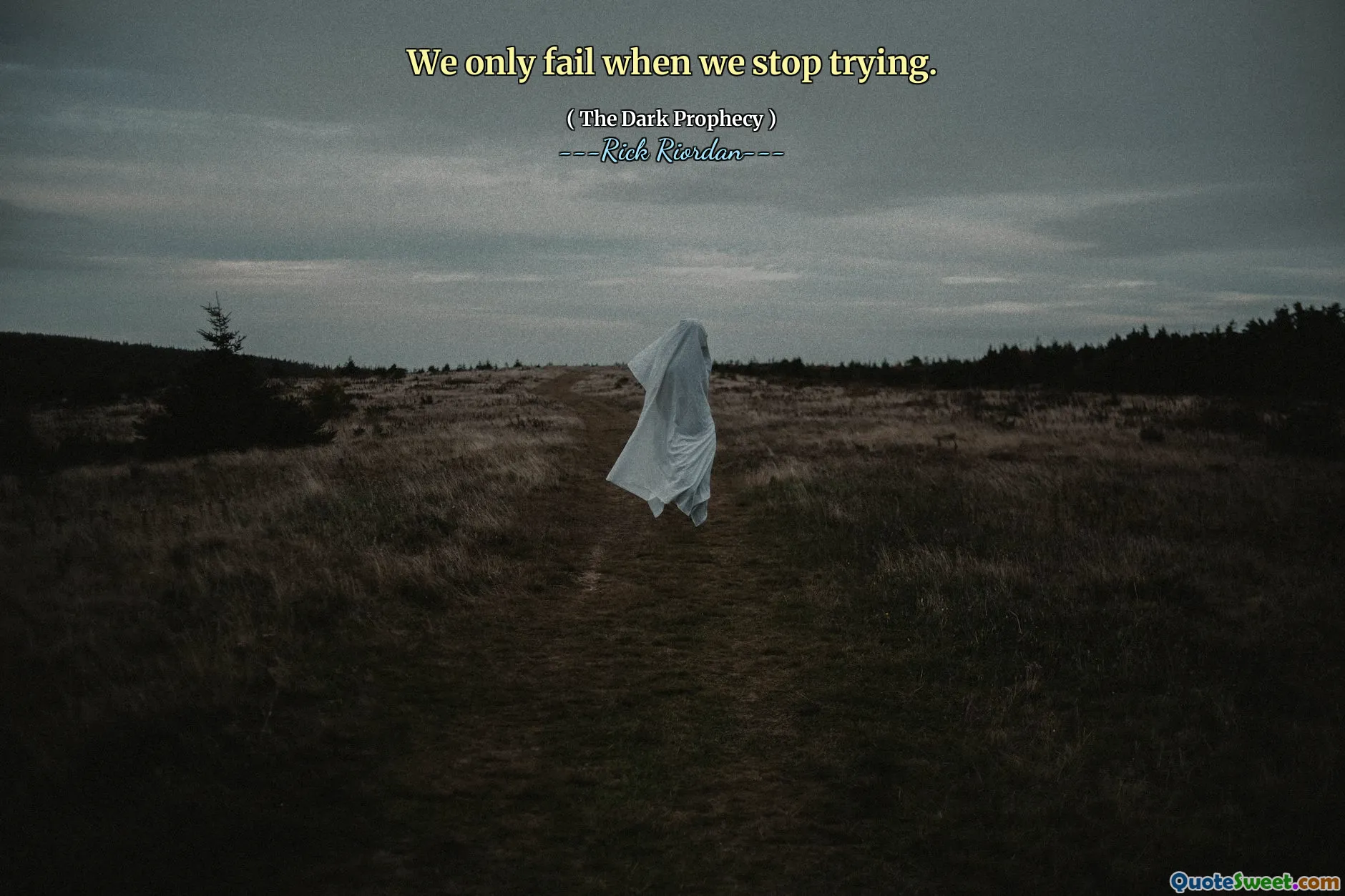 We only fail when we stop trying.