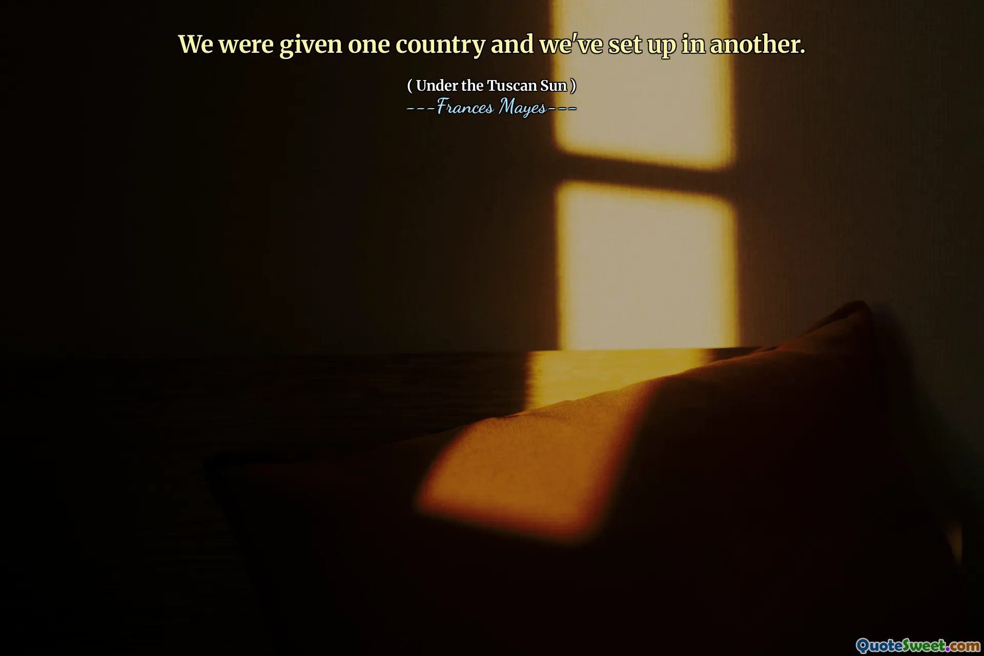 لقد حصلنا على بلد واحد وأنشأنا في آخر.