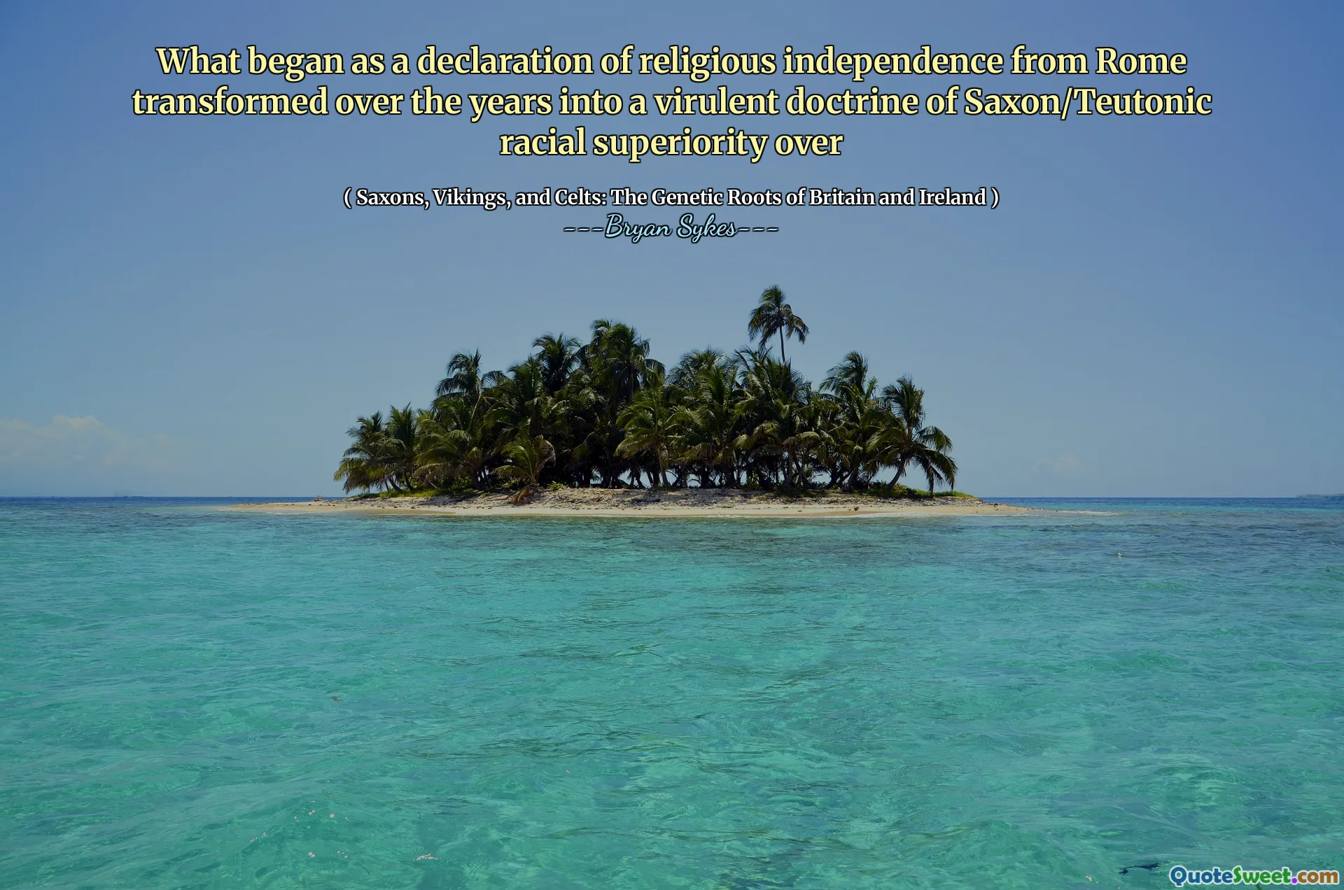 Apa yang dimulai sebagai deklarasi kemerdekaan agama dari Roma yang diubah selama bertahun -tahun menjadi doktrin yang ganas tentang superioritas ras Saxon/Teutonic