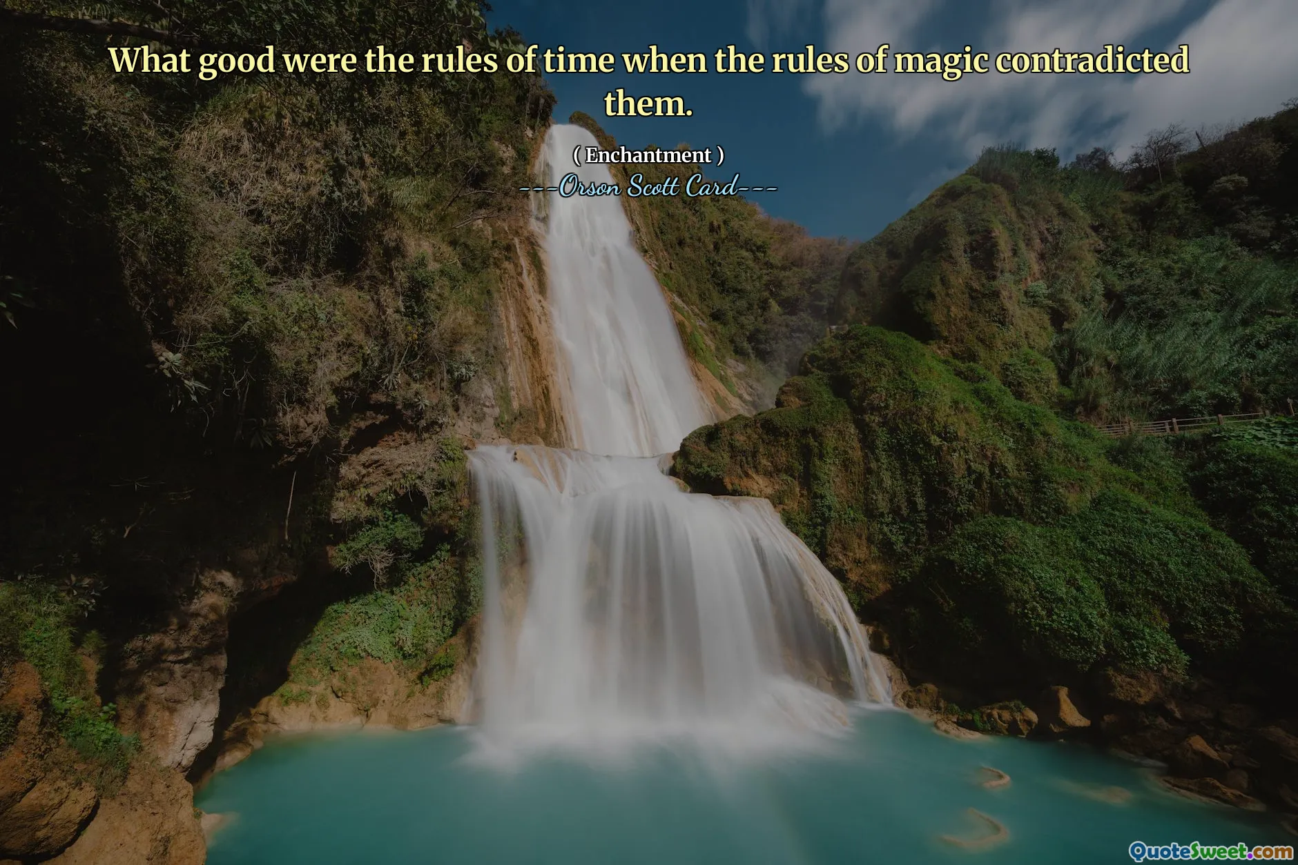 Vilken nytta var tidens regler när magins regler stred mot dem.