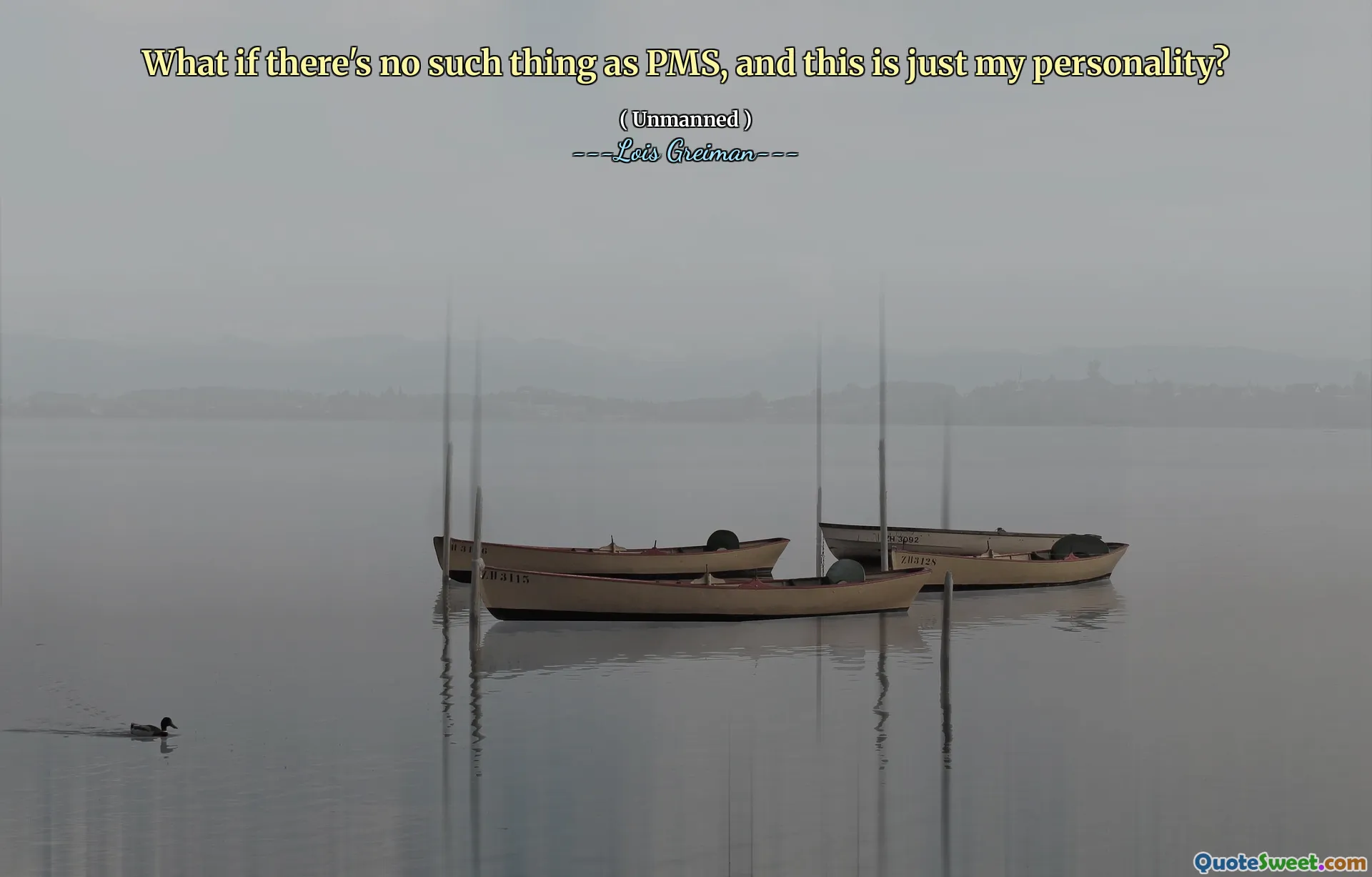 What if there's no such thing as PMS, and this is just my personality?