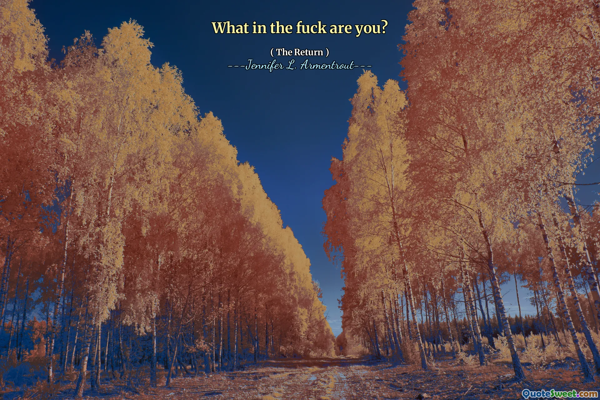 What in the fuck are you?