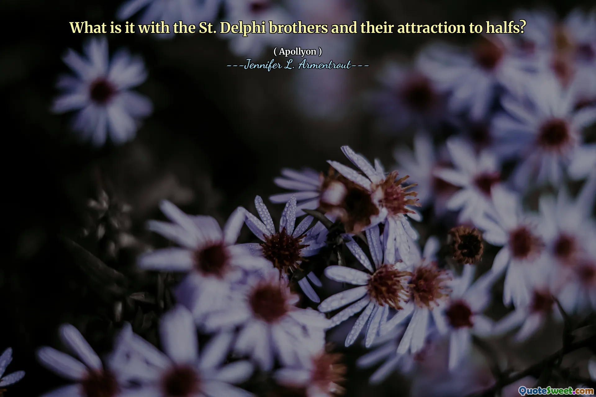 What is it with the St. Delphi brothers and their attraction to halfs?