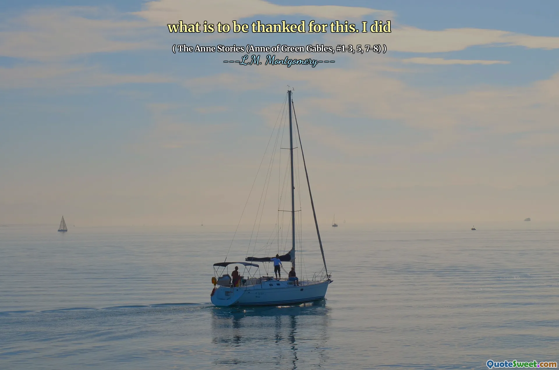 what is to be thanked for this. I did