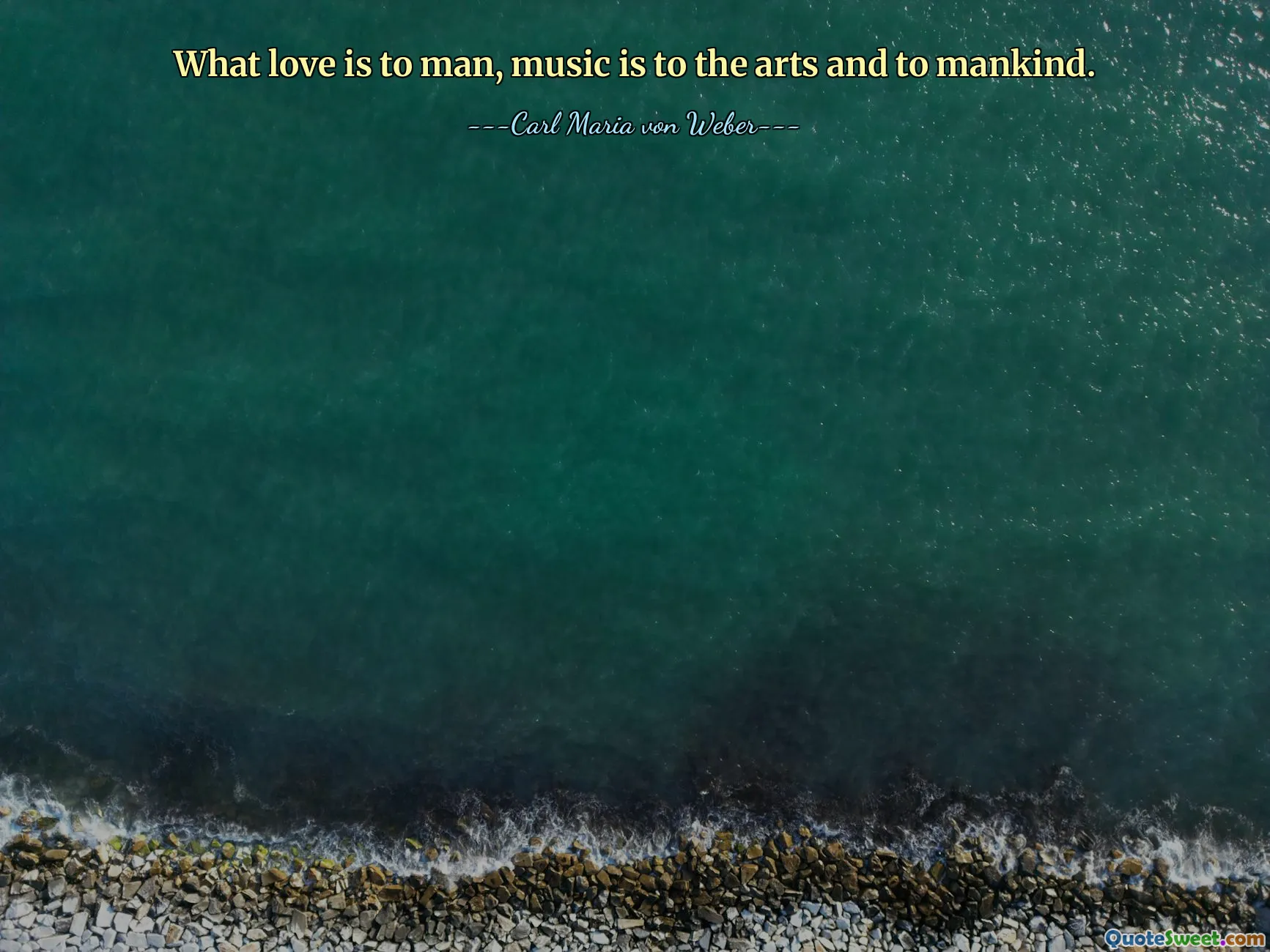 What love is to man, music is to the arts and to mankind.
