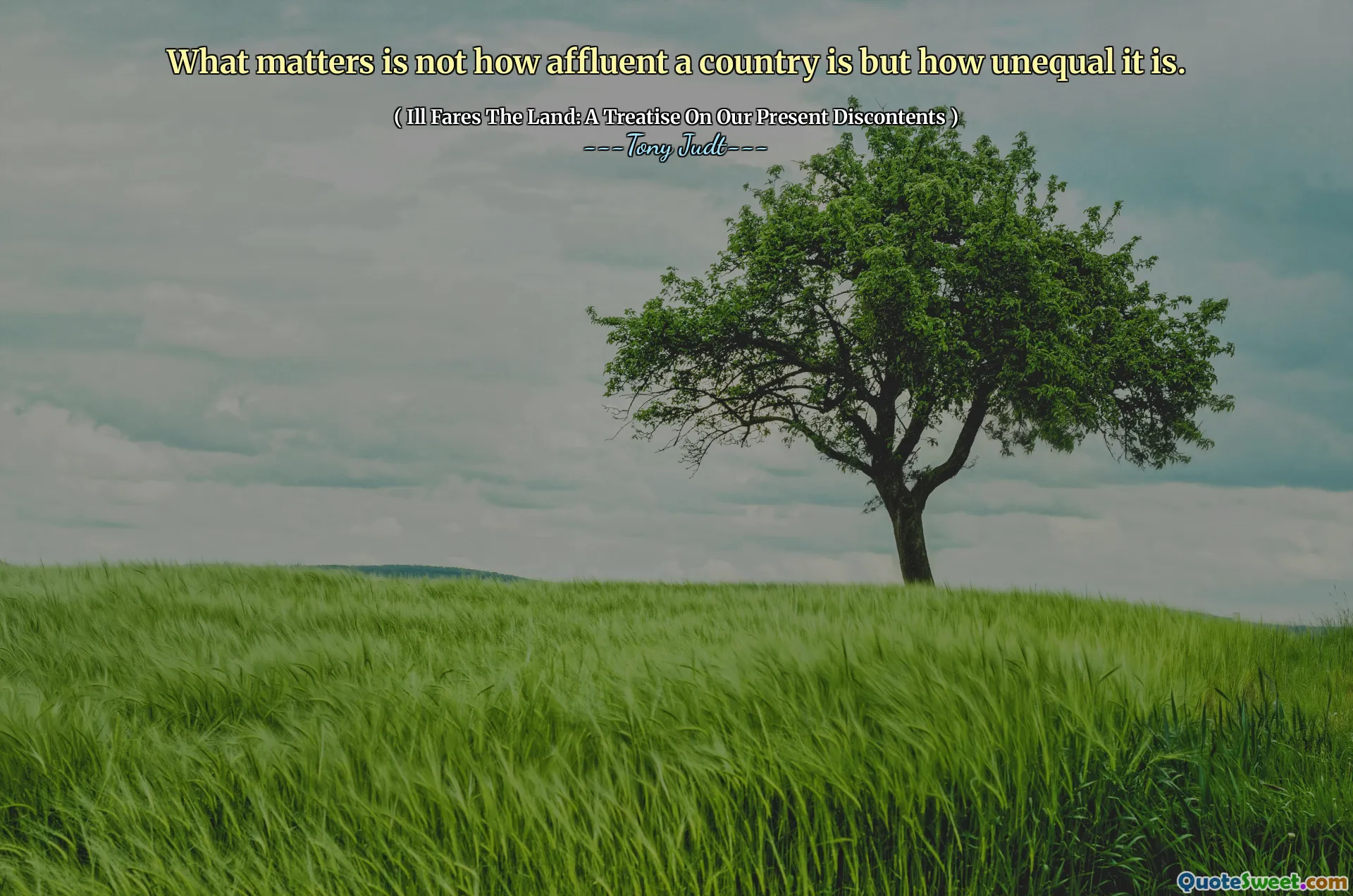 What matters is not how affluent a country is but how unequal it is.