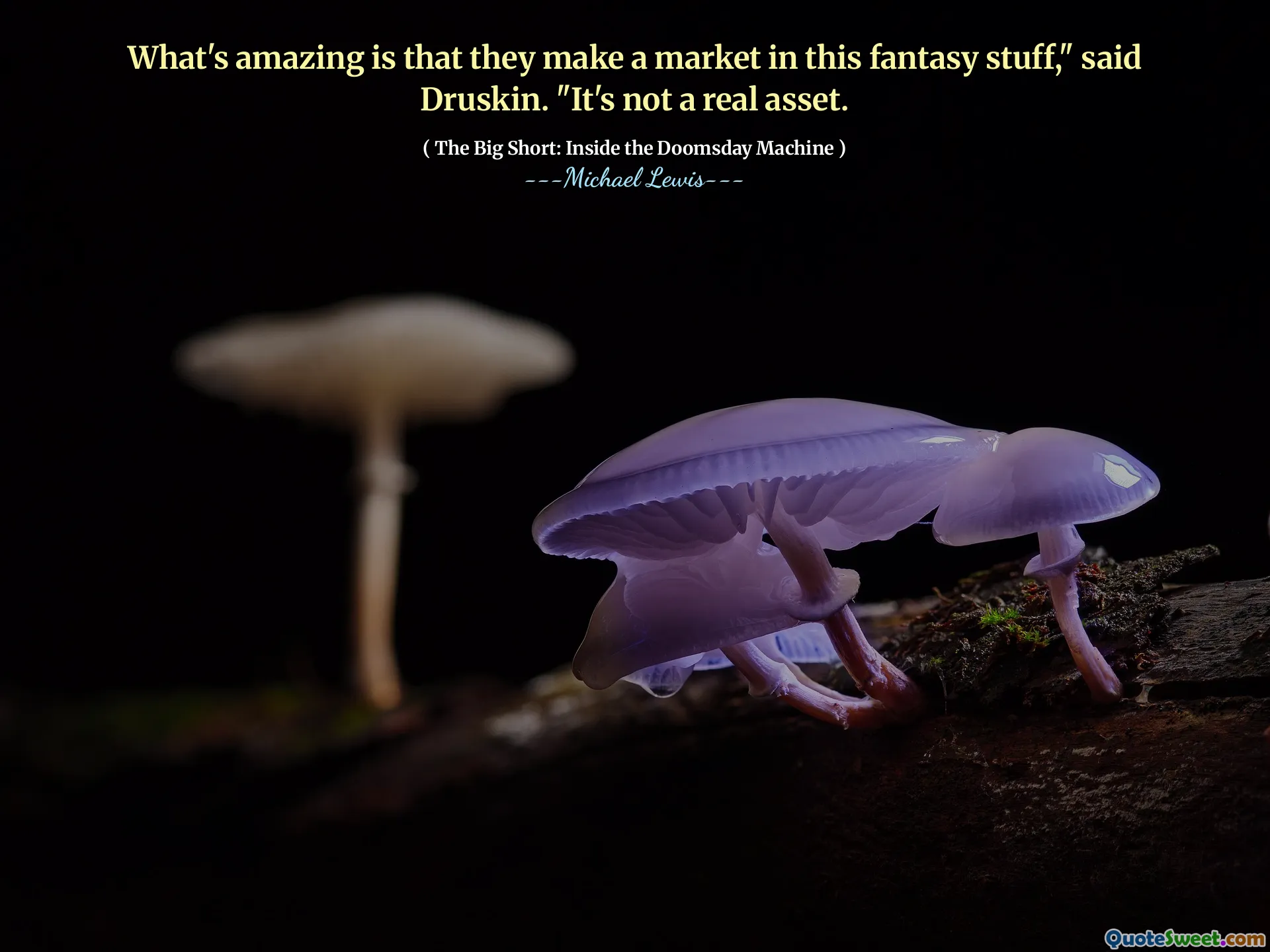 Wat verbazingwekkend is, is dat ze een markt maken in dit fantasie -spul, "zei Druskin." Het is geen echte aanwinst.