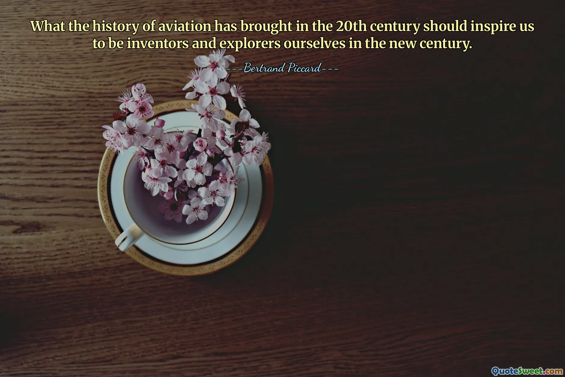 What the history of aviation has brought in the 20th century should inspire us to be inventors and explorers ourselves in the new century.