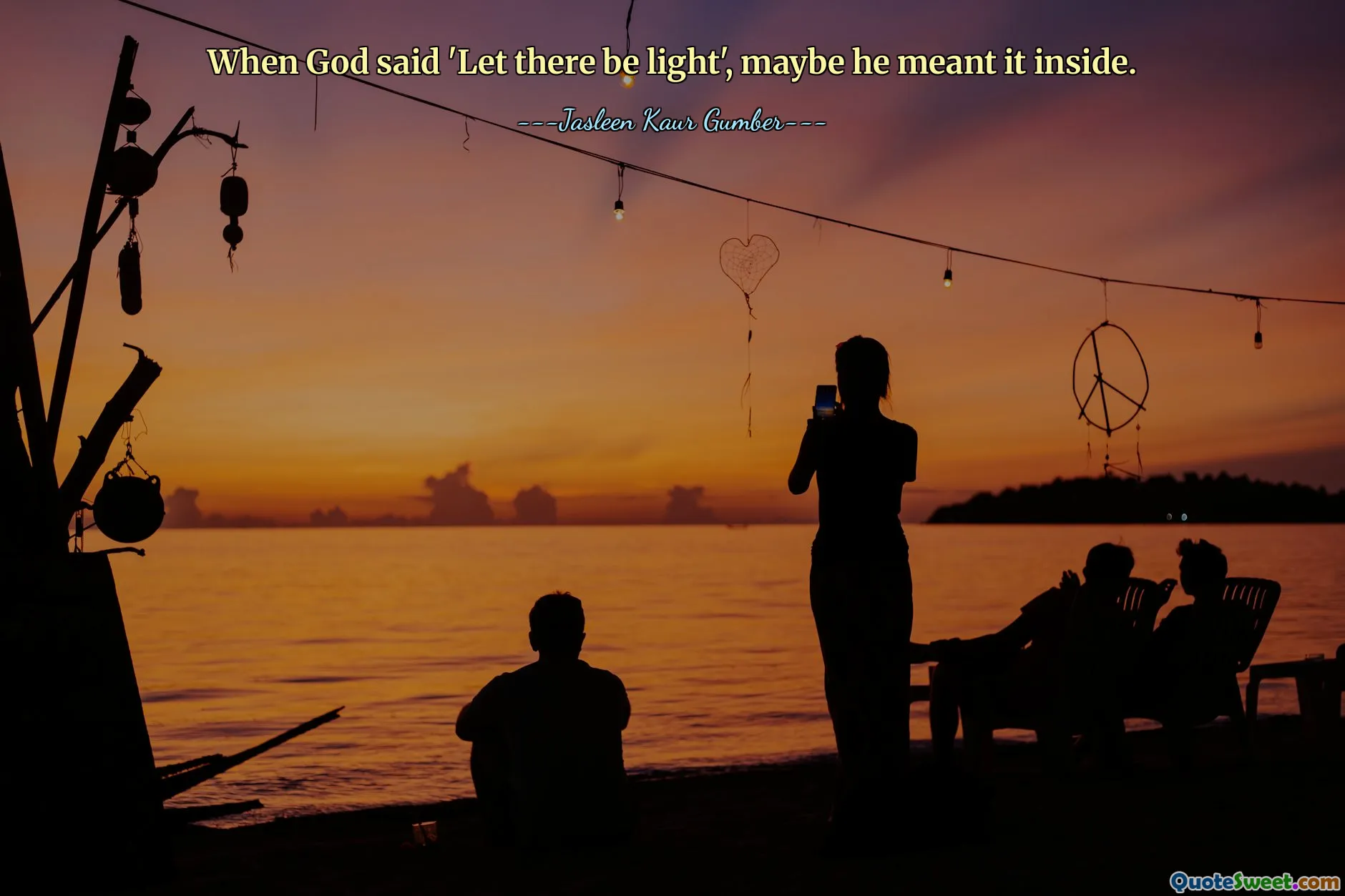 When God said 'Let there be light', maybe he meant it inside.
