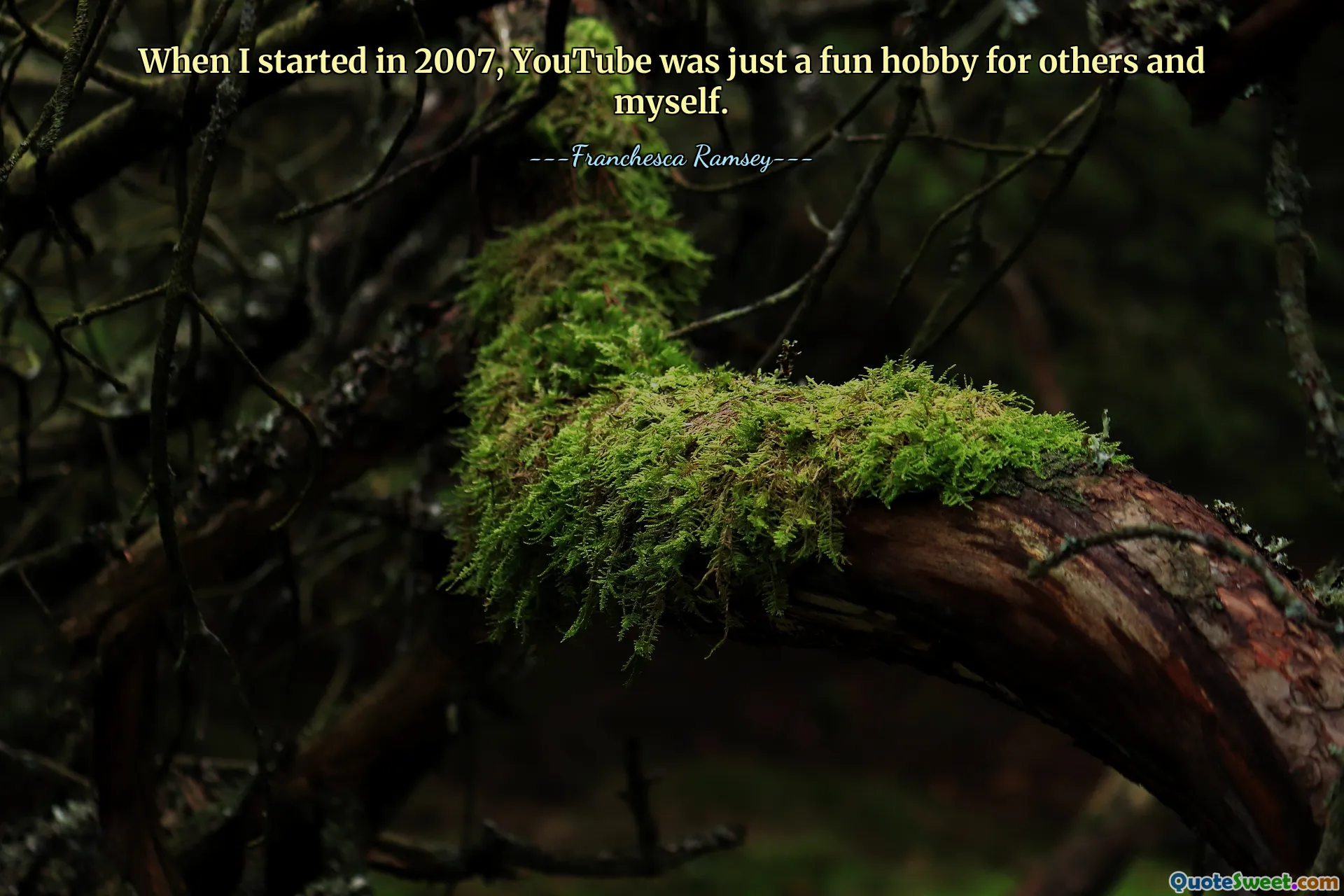 When I started in 2007, YouTube was just a fun hobby for others and myself.