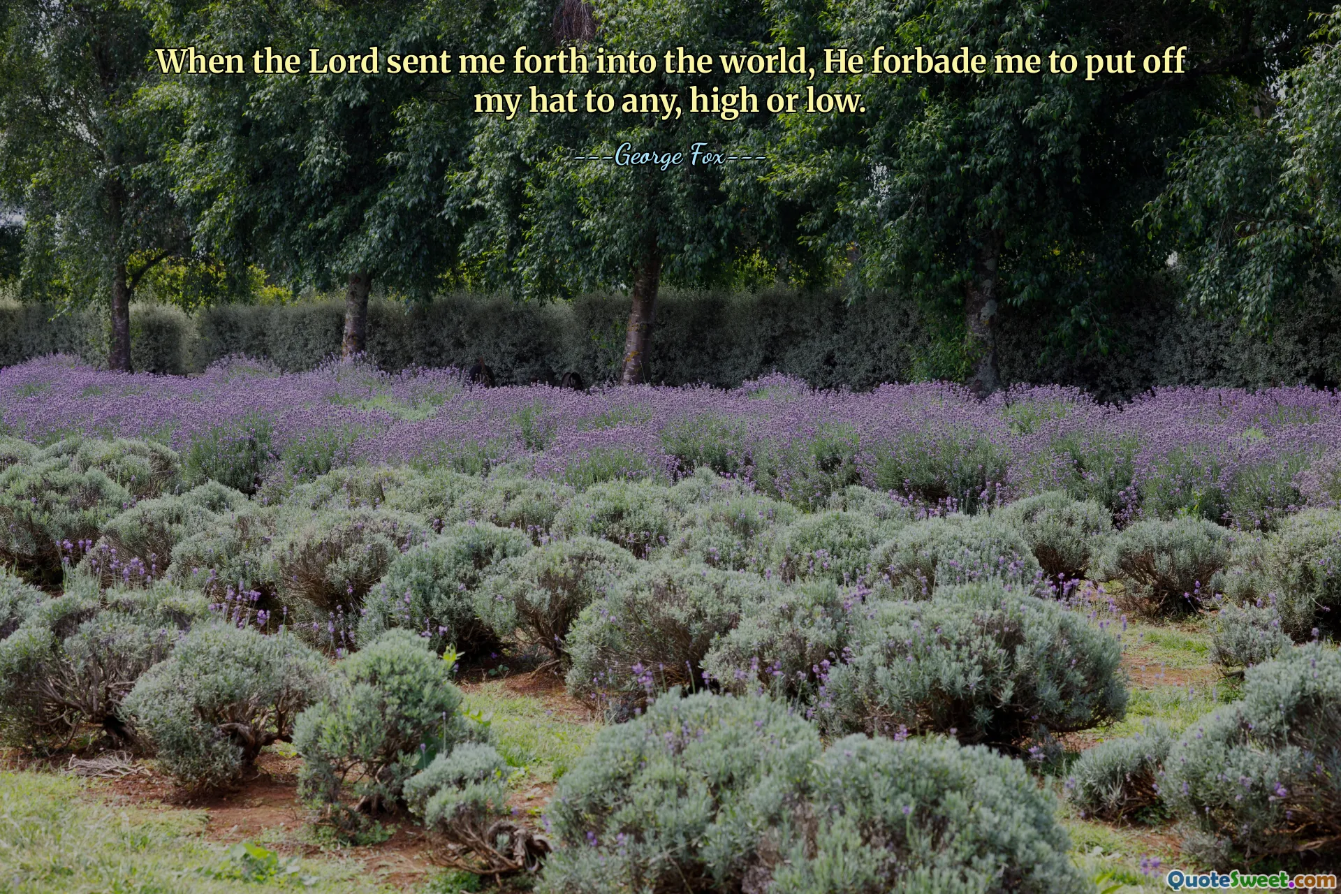 主は私を世に送り出したとき、身分の高い人にも低い人にも帽子をかぶることを私に禁じられました。