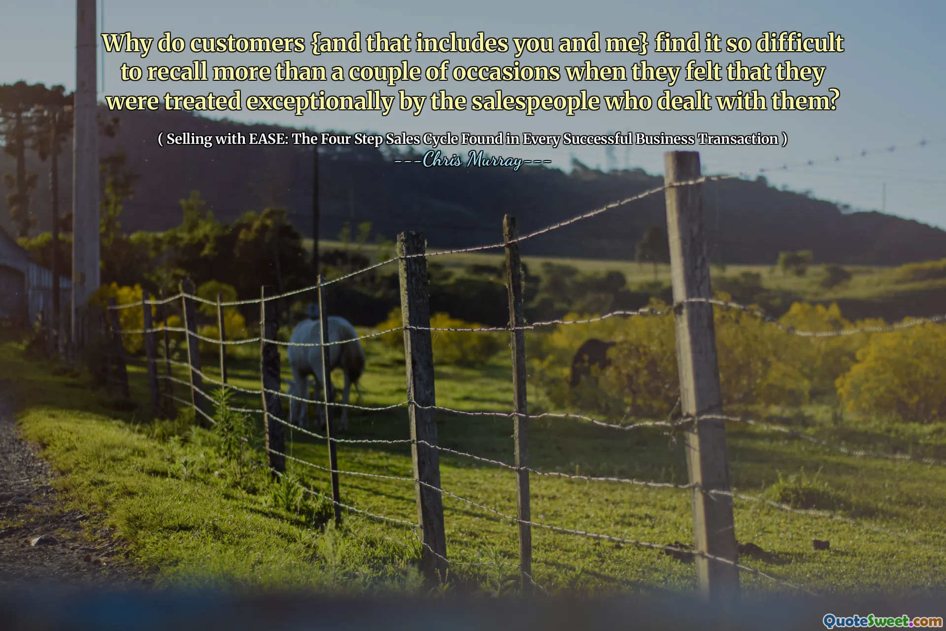 რატომ მიიჩნევენ მომხმარებლებს და მე და თქვენში შემავალი მომხმარებლები} ასე რთულია, რომ გაიხსენონ რამდენჯერმე, როდესაც ფიქრობდნენ, რომ მათ გამონაკლისი ექცეოდნენ იმ გამყიდველების მიერ, რომლებიც მათთან იყო დაკავშირებული?