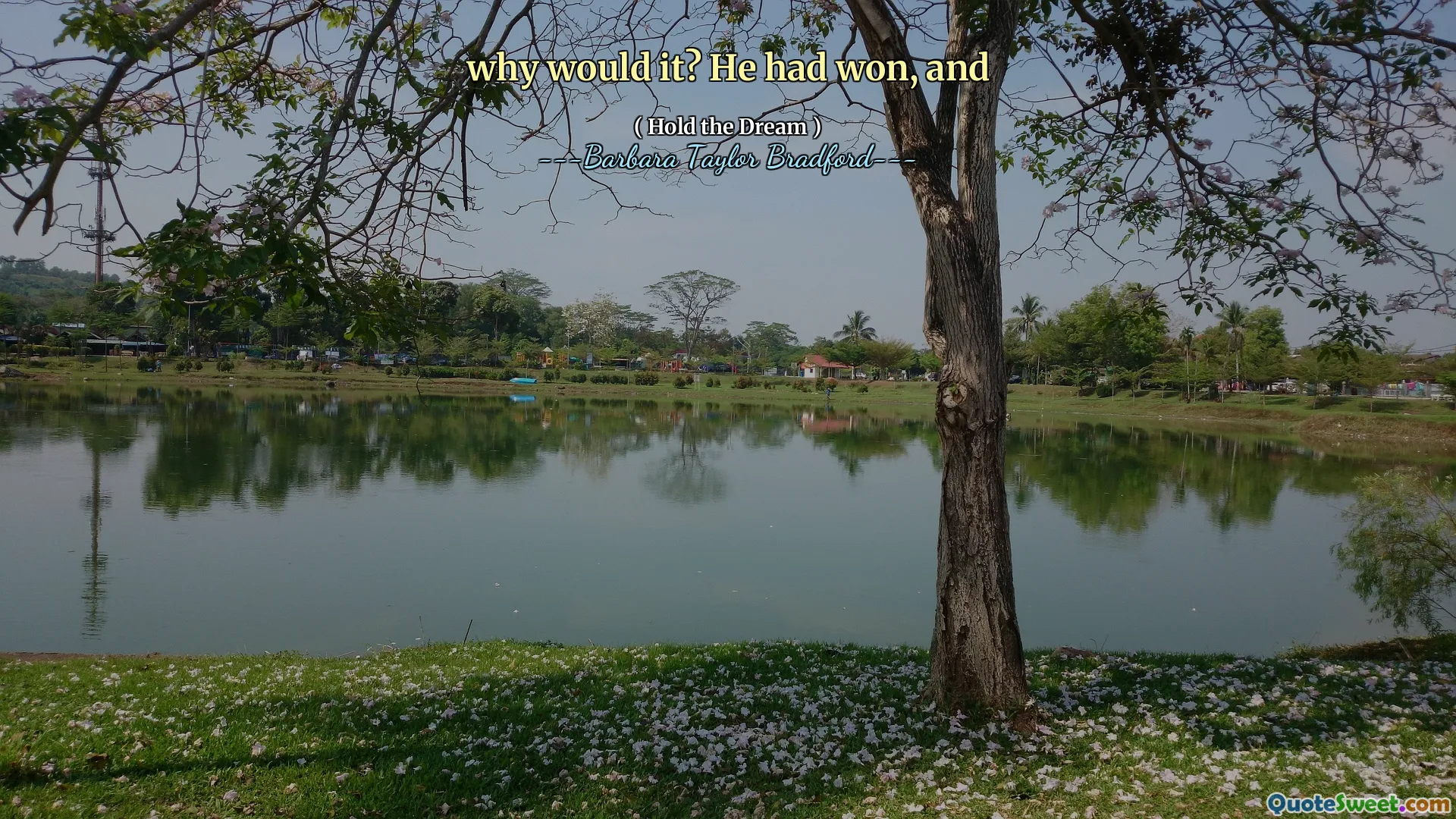 why would it? He had won, and