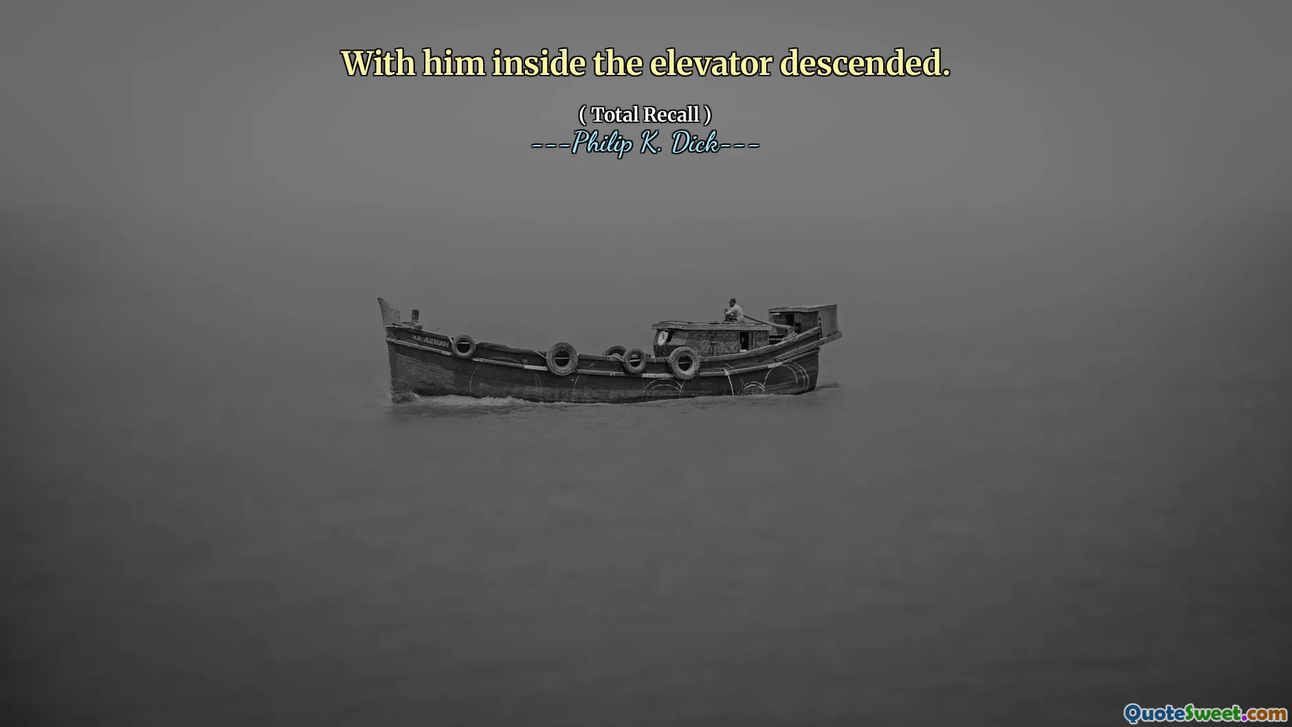 Med honom inuti hissen härstammade.