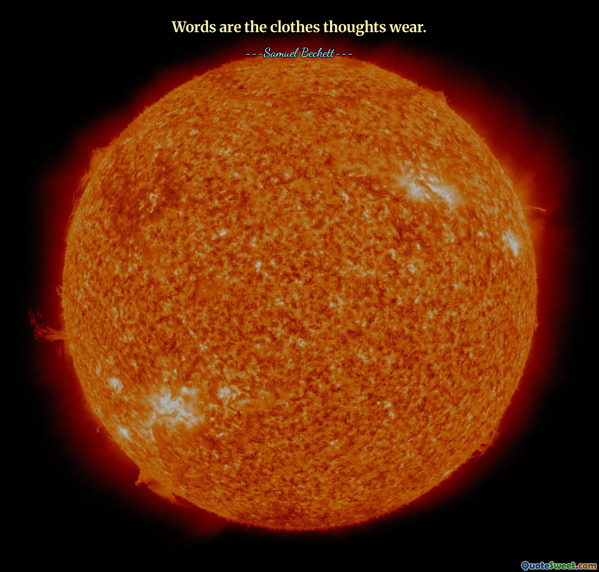 Words are the clothes thoughts wear.