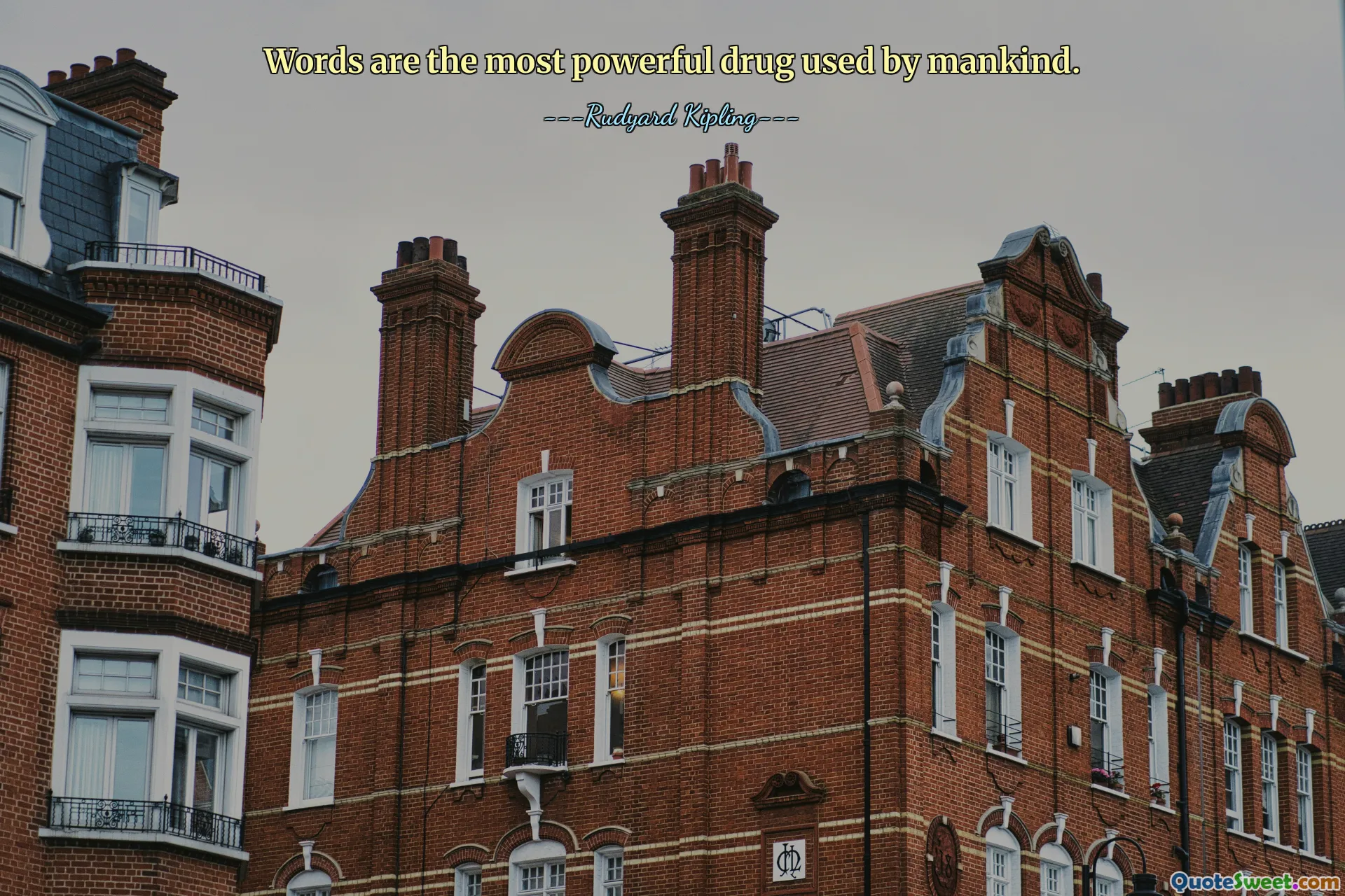 Words are the most powerful drug used by mankind.