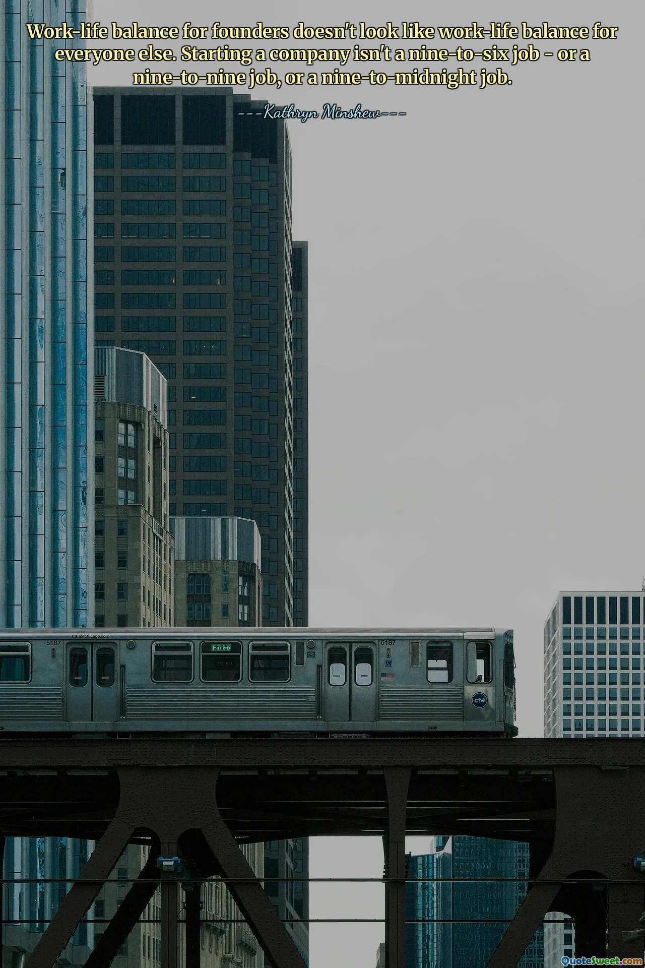 创始人的工作与生活平衡与其他人的工作与生活平衡并不相同。创办公司不是朝九晚六的工作，也不是朝九晚九的工作，也不是朝九晚九的工作。