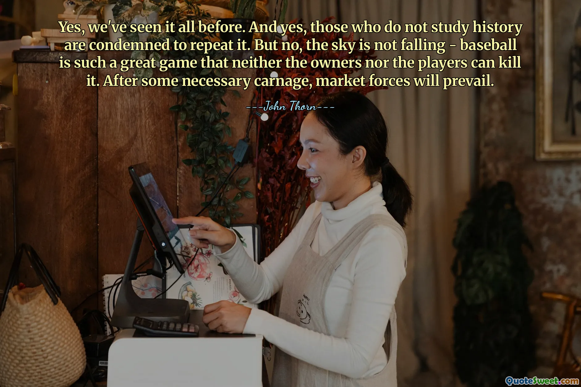 Yes, we've seen it all before. And yes, those who do not study history are condemned to repeat it. But no, the sky is not falling - baseball is such a great game that neither the owners nor the players can kill it. After some necessary carnage, market forces will prevail.