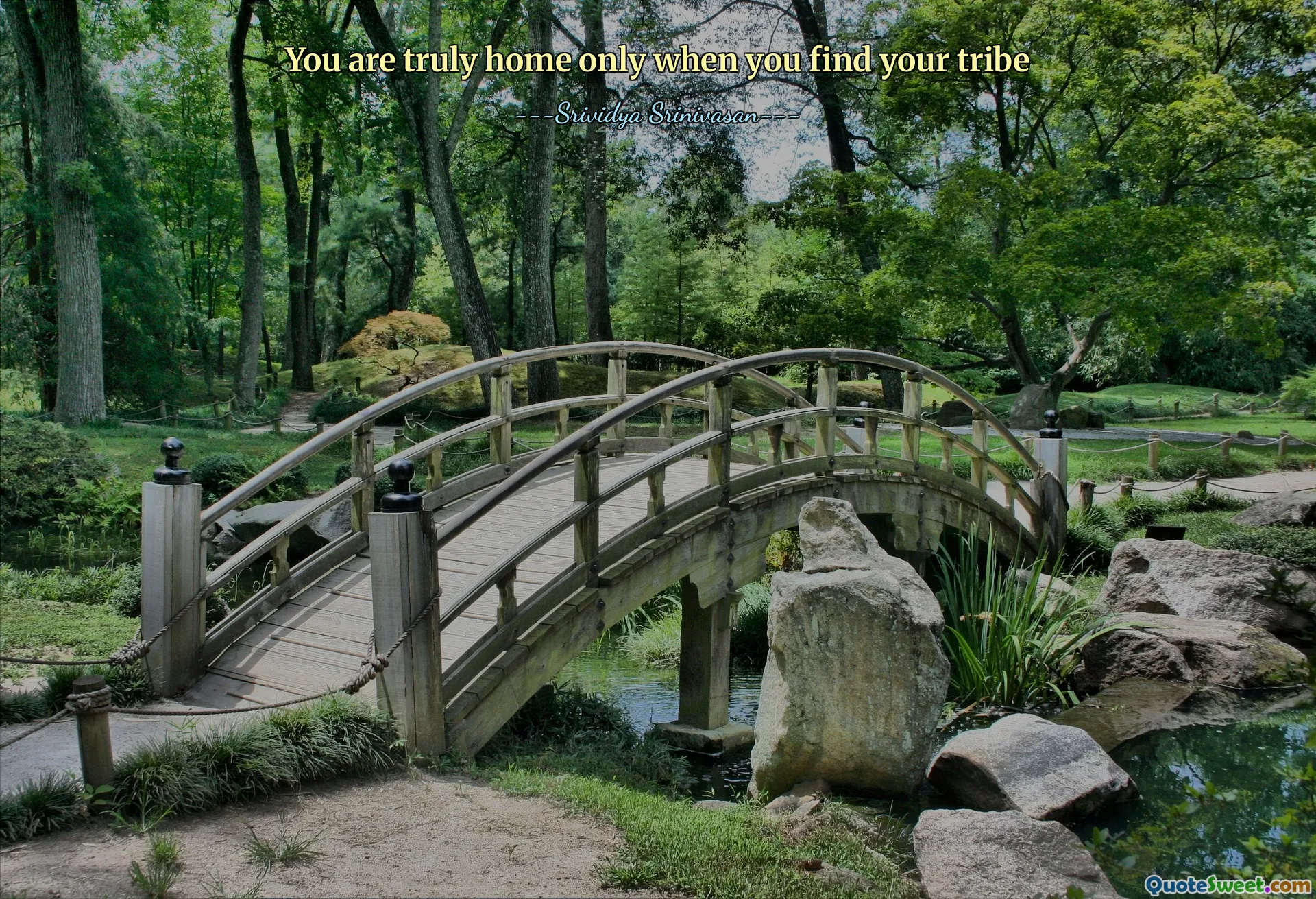 You are truly home only when you find your tribe