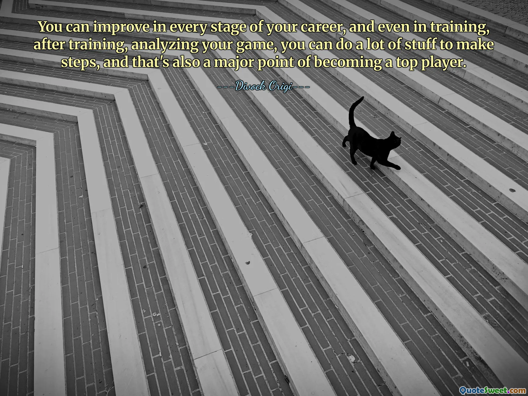 आप अपने करियर के हर चरण में सुधार कर सकते हैं, और यहां तक ​​कि प्रशिक्षण में भी, प्रशिक्षण के बाद, अपने खेल का विश्लेषण करके, आप कदम बढ़ाने के लिए बहुत कुछ कर सकते हैं, और यह भी एक शीर्ष खिलाड़ी बनने का एक प्रमुख बिंदु है।