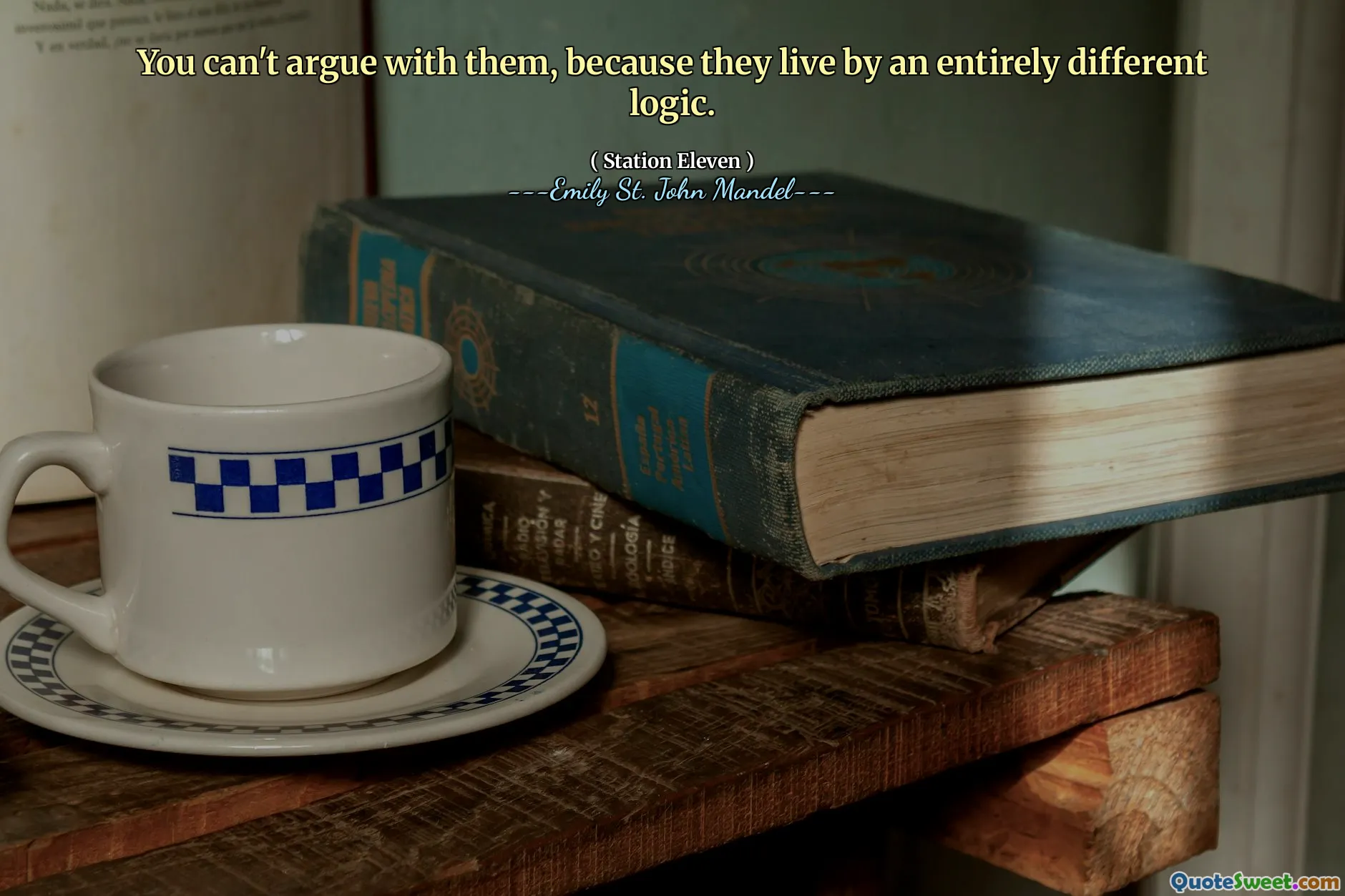 You can't argue with them, because they live by an entirely different logic.