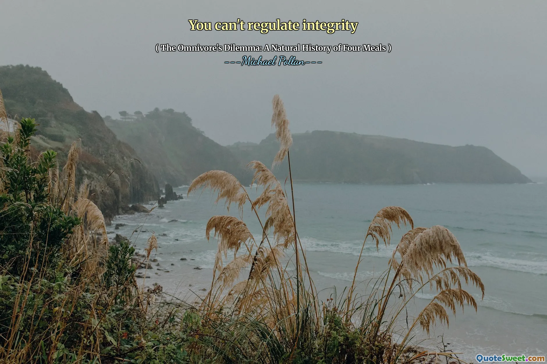 You can't regulate integrity