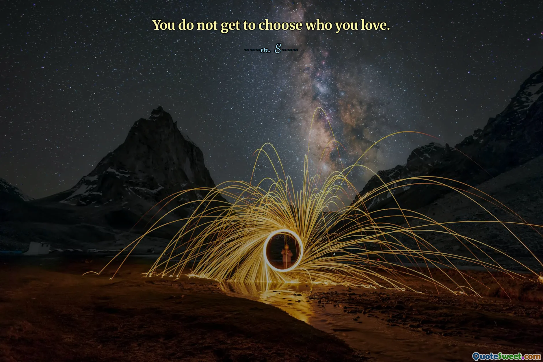 You do not get to choose who you love.