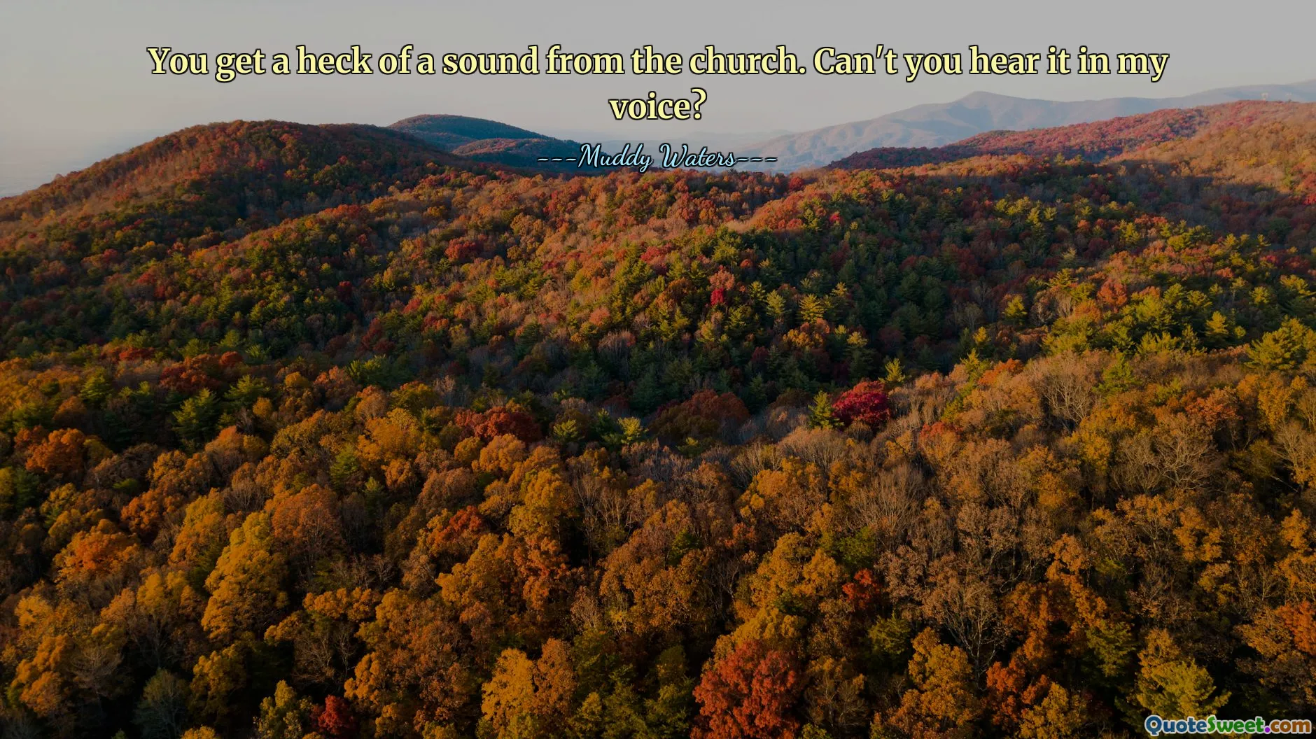 ეკლესიიდან ისმის ხმა. ჩემს ხმაში არ გესმის?