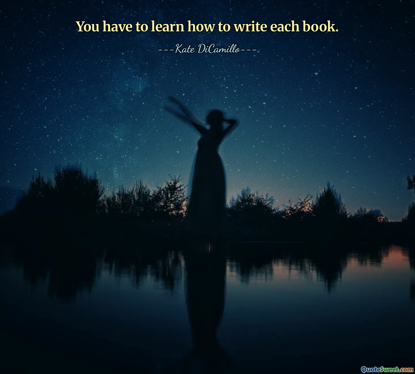 You have to learn how to write each book.